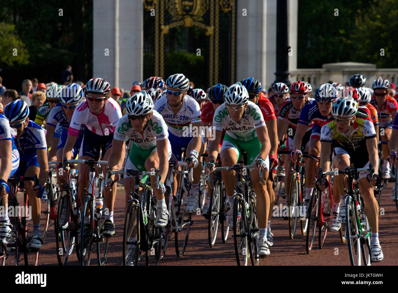 Riders at the Tour of Britain on The Mall, London, 2006 Stock Photo - Alamy