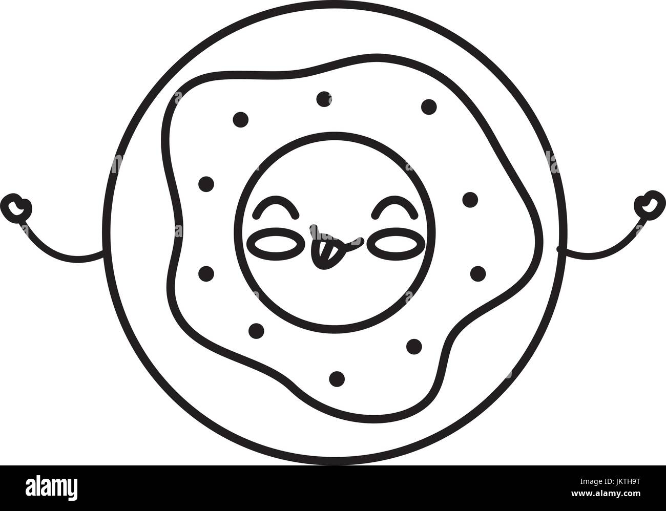 delicious donut kawaii character Stock Vector Image & Art - Alamy