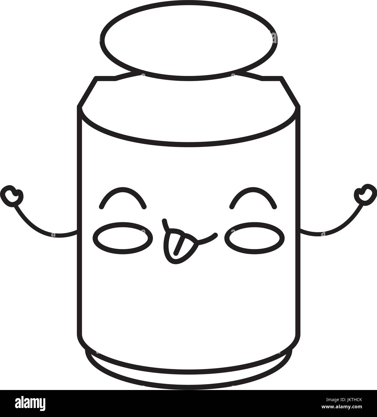 mason jar with ingredient kitchen kawaii character Stock Vector Image ...