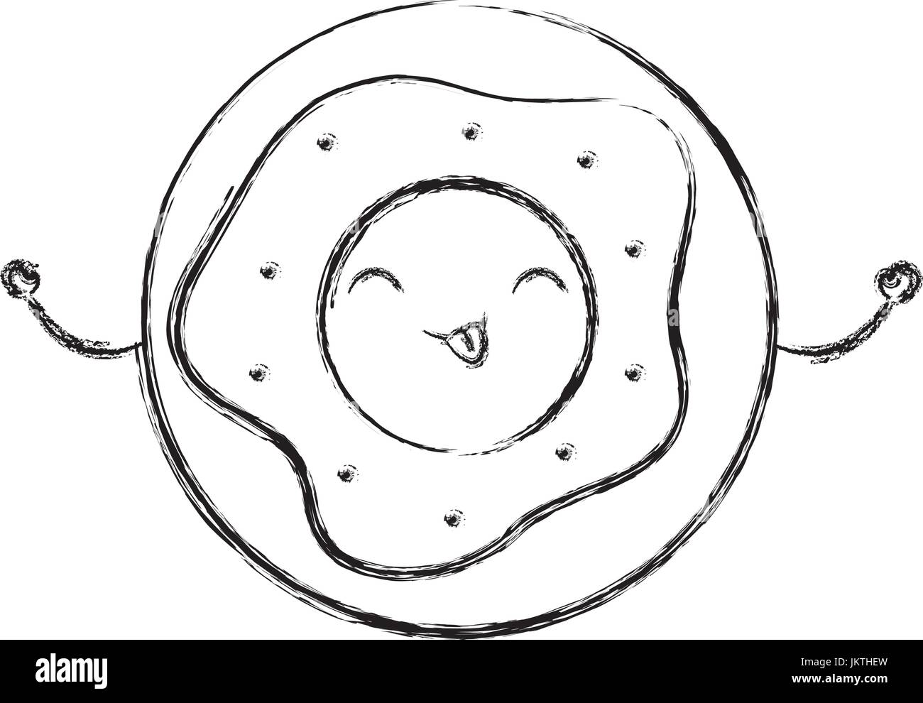 delicious donut kawaii character Stock Vector Image & Art - Alamy