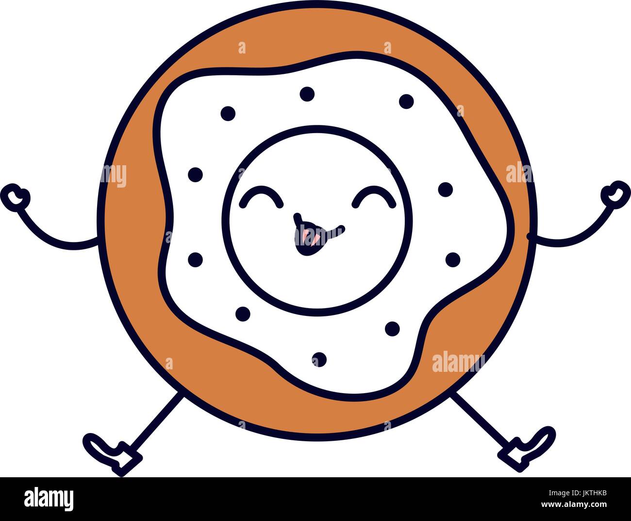 delicious donut kawaii character Stock Vector Image & Art - Alamy