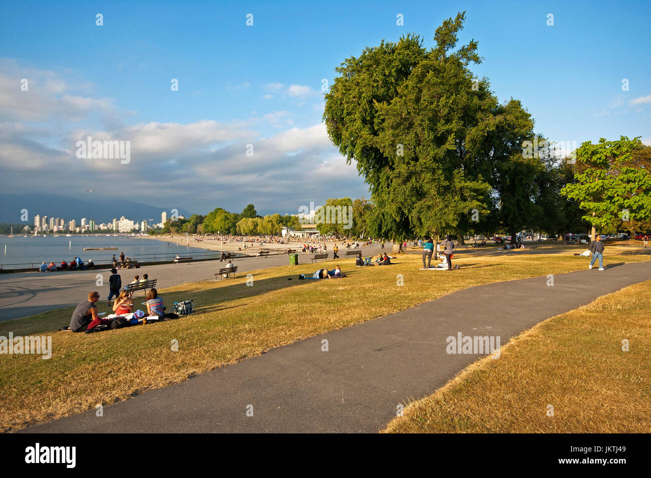 Kitsilano Beach Park, English Bay, Vancouver, British Columbia, Canada Stock Photo