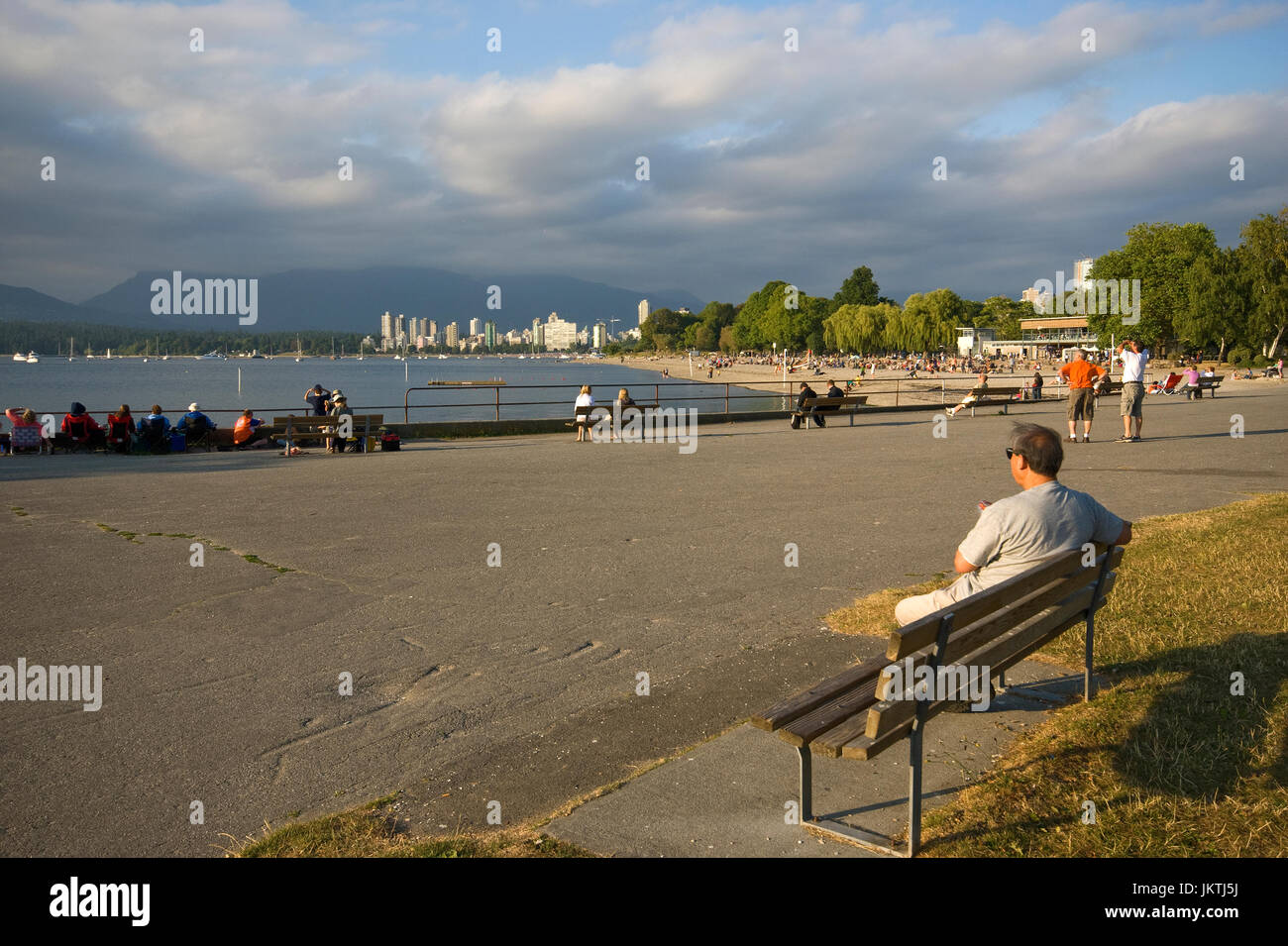 Kitsilano Beach Park, English Bay, Vancouver, British Columbia, Canada