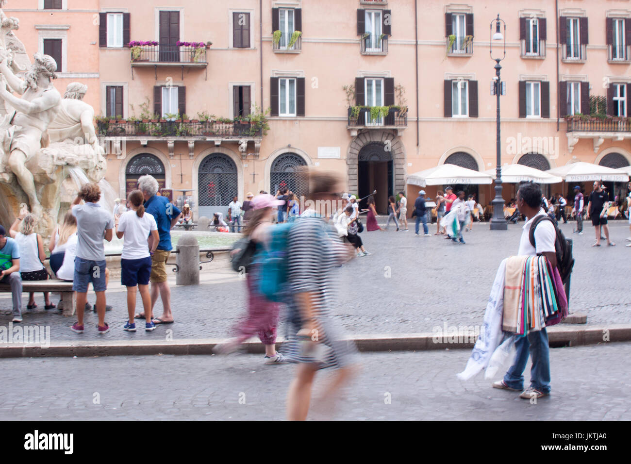 False Seling Rome Illegal street sellers selling fake designer and Poor quality objects ...