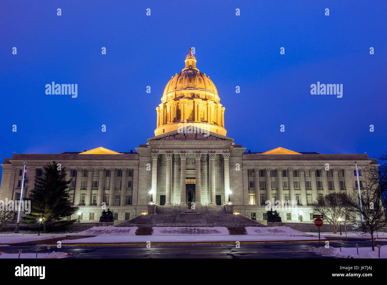 Jefferson City, Missouri entrance to State Capitol Building