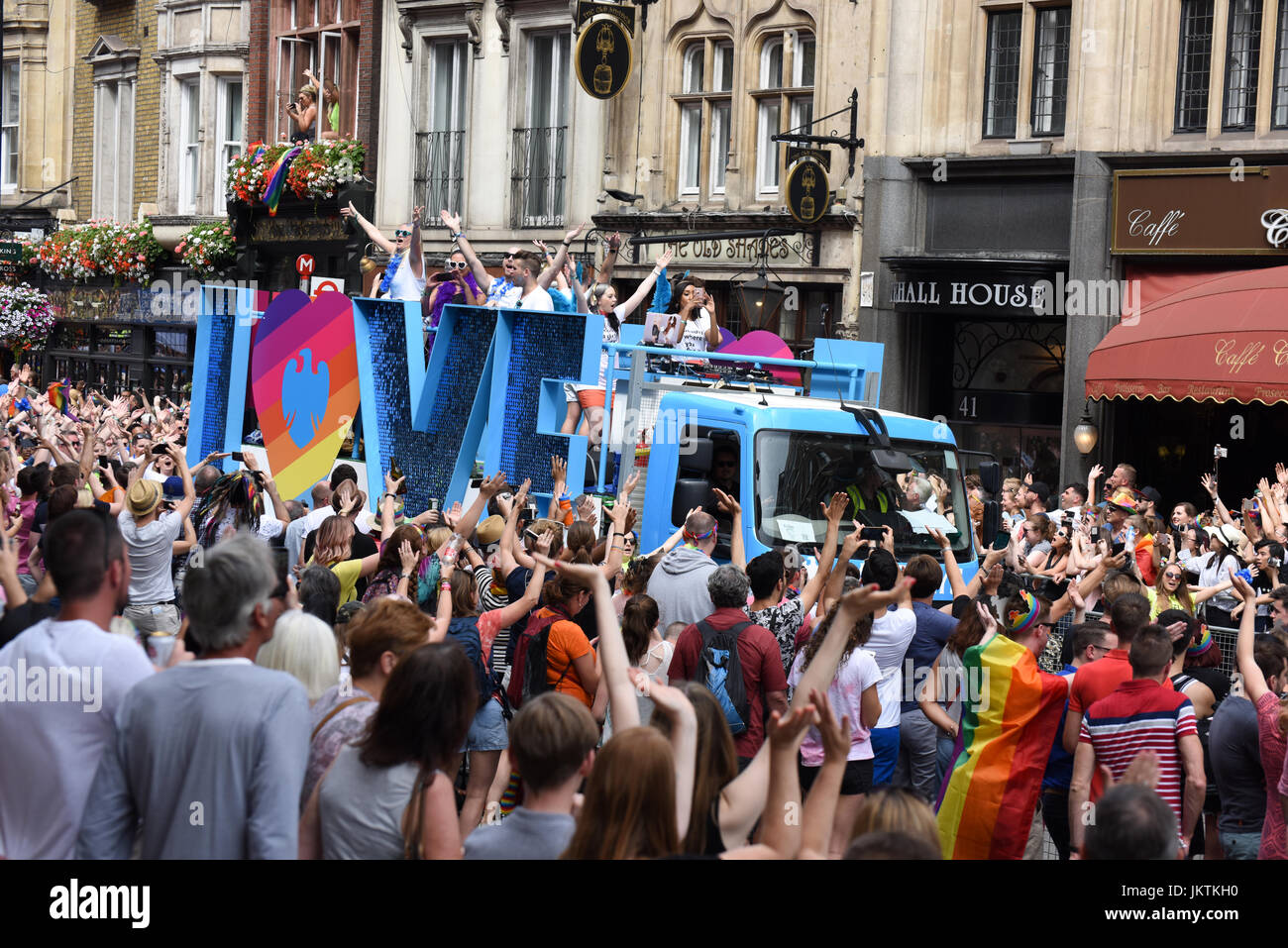 Rainbow parade truck hi-res stock photography and images - Alamy