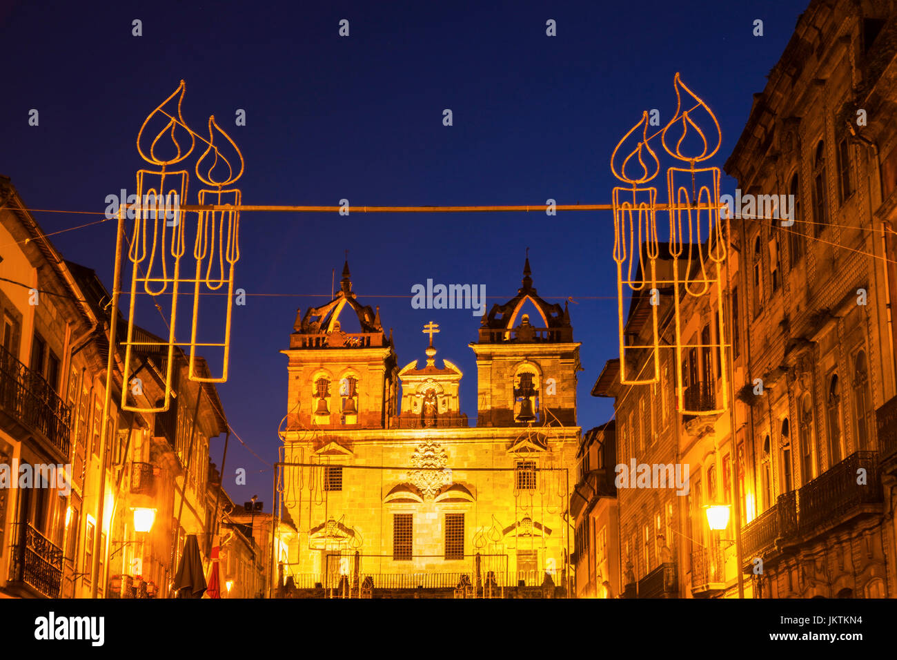 Braga Cathedral at dawn. Braga, Norte Region, Portugal Stock Photo - Alamy