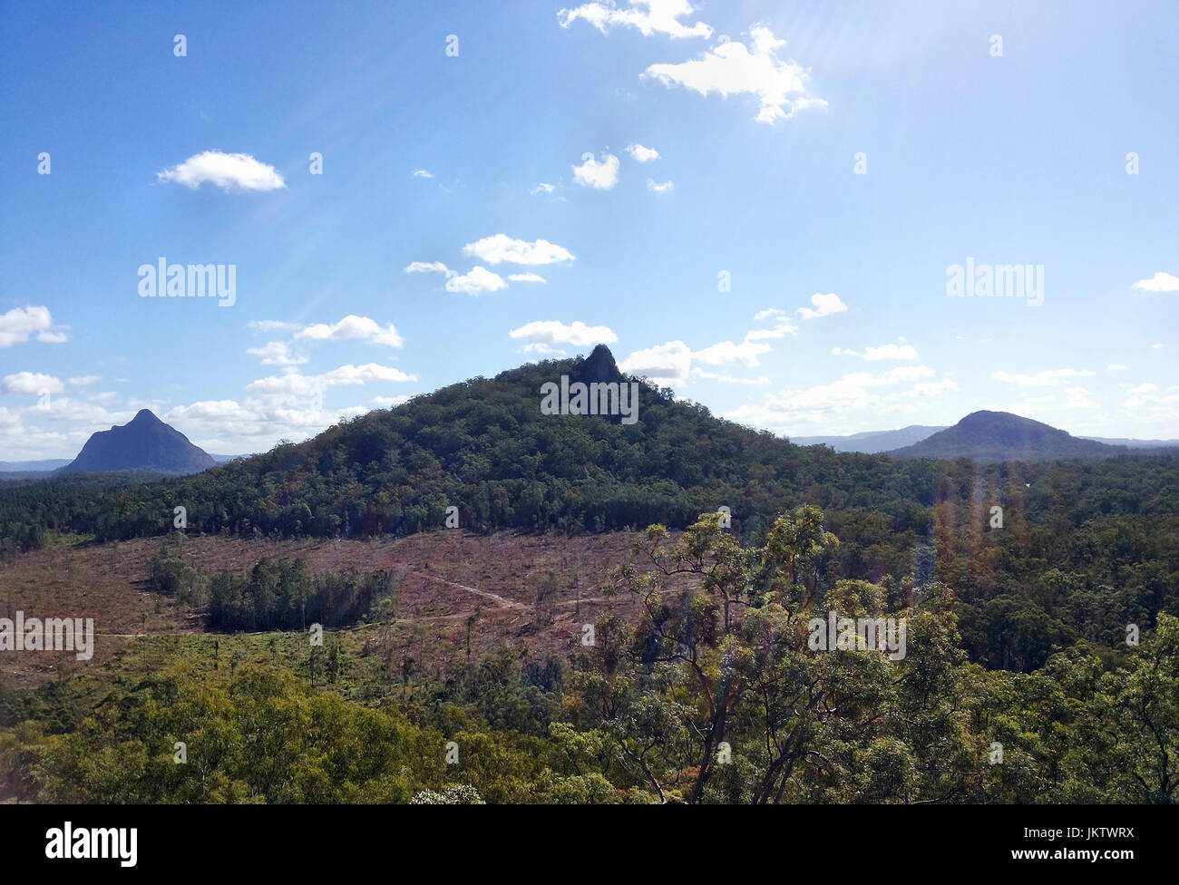 Glass House Mountains, Sunshine Coast, Queensland, Australia Stock Photo Alamy