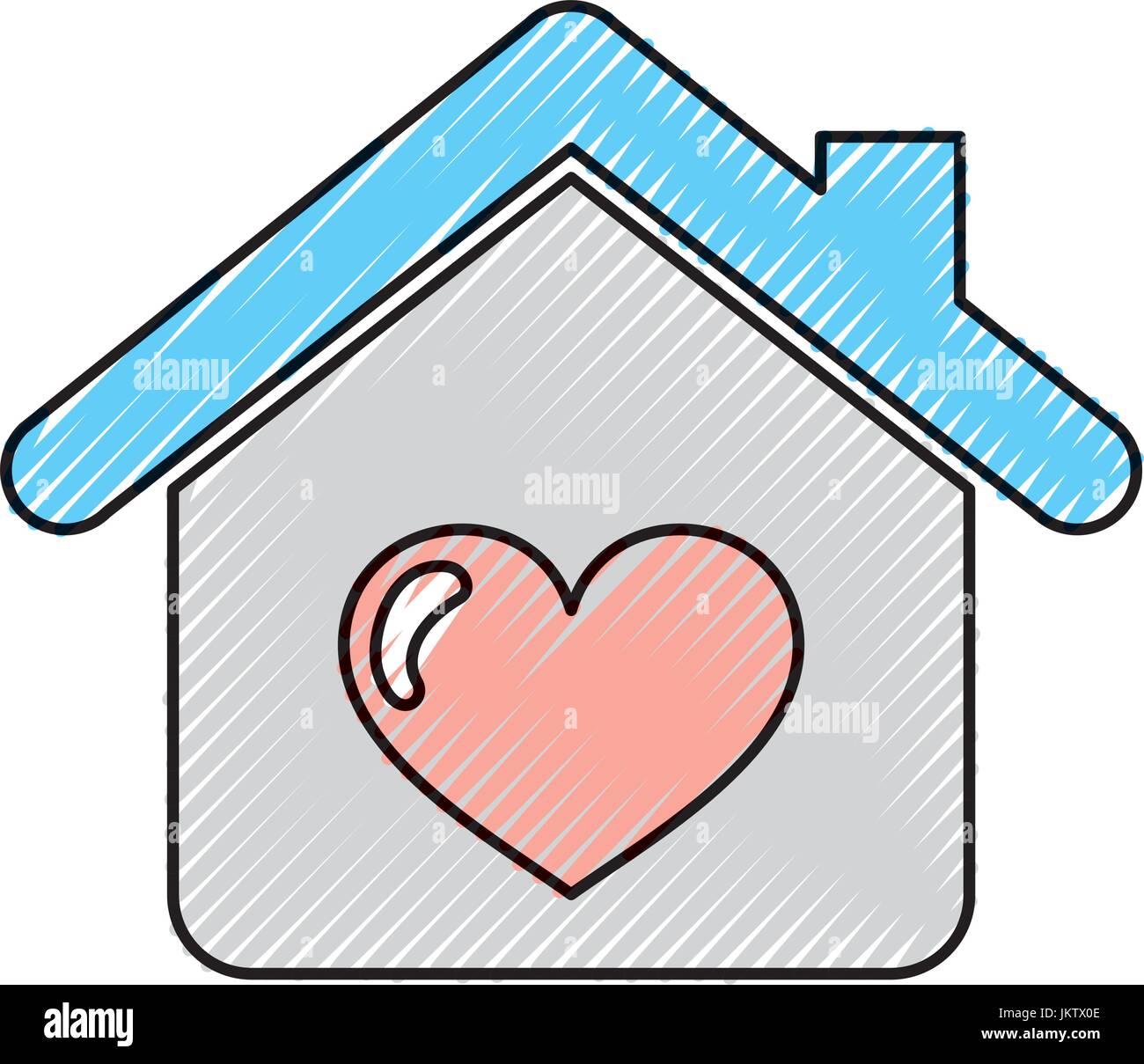 house with heart icon Stock Vector Image & Art Alamy