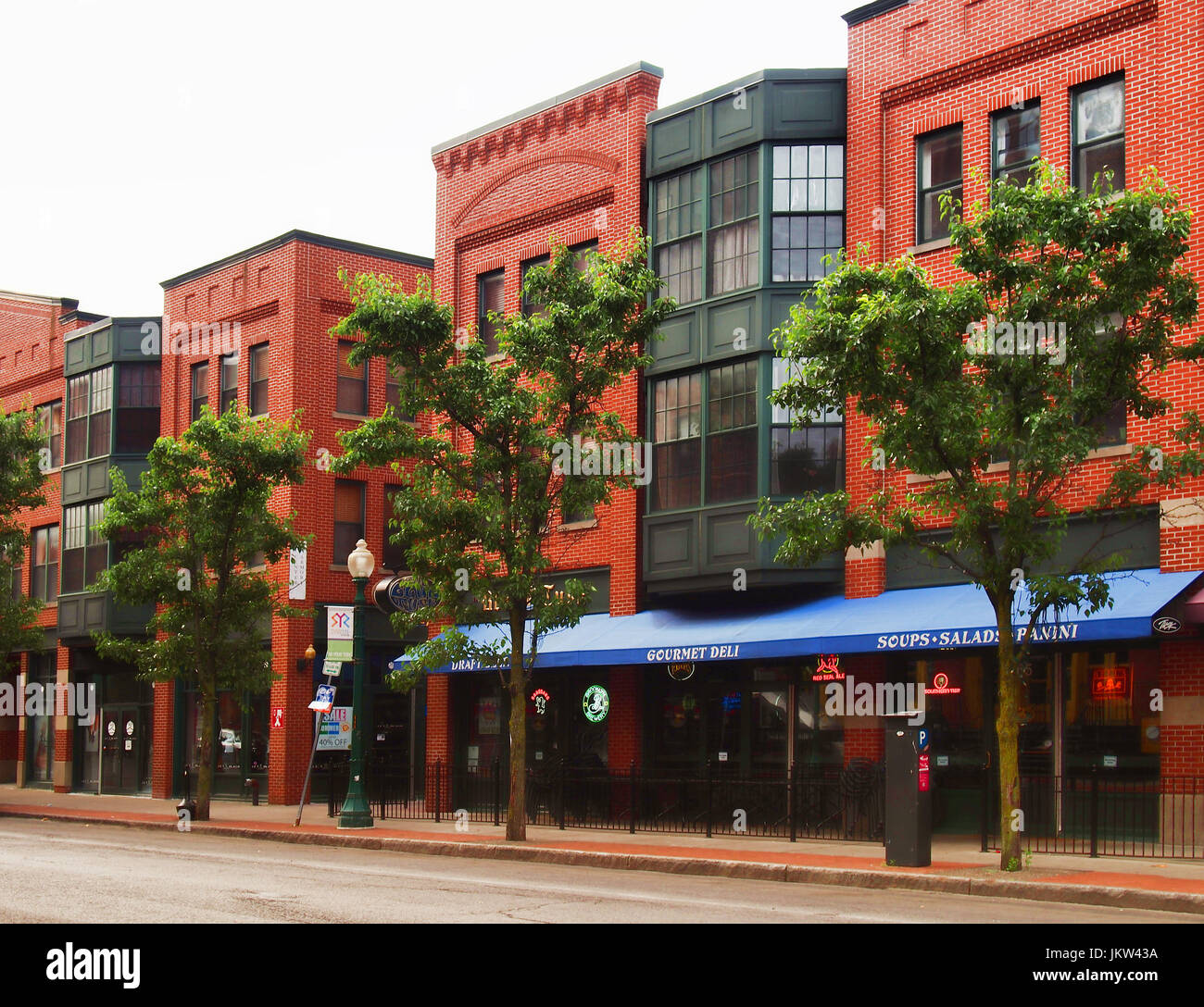 Syracuse, New York, USA. July 23, 2017. Walton Street in the Armory