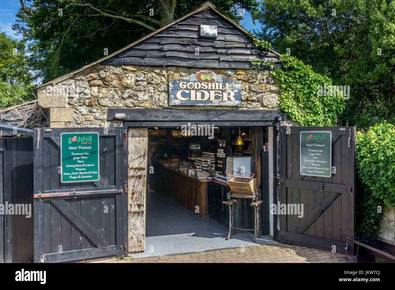 Godshill Cider Company, High street,Godshill, Isle of Wight Stock Photo