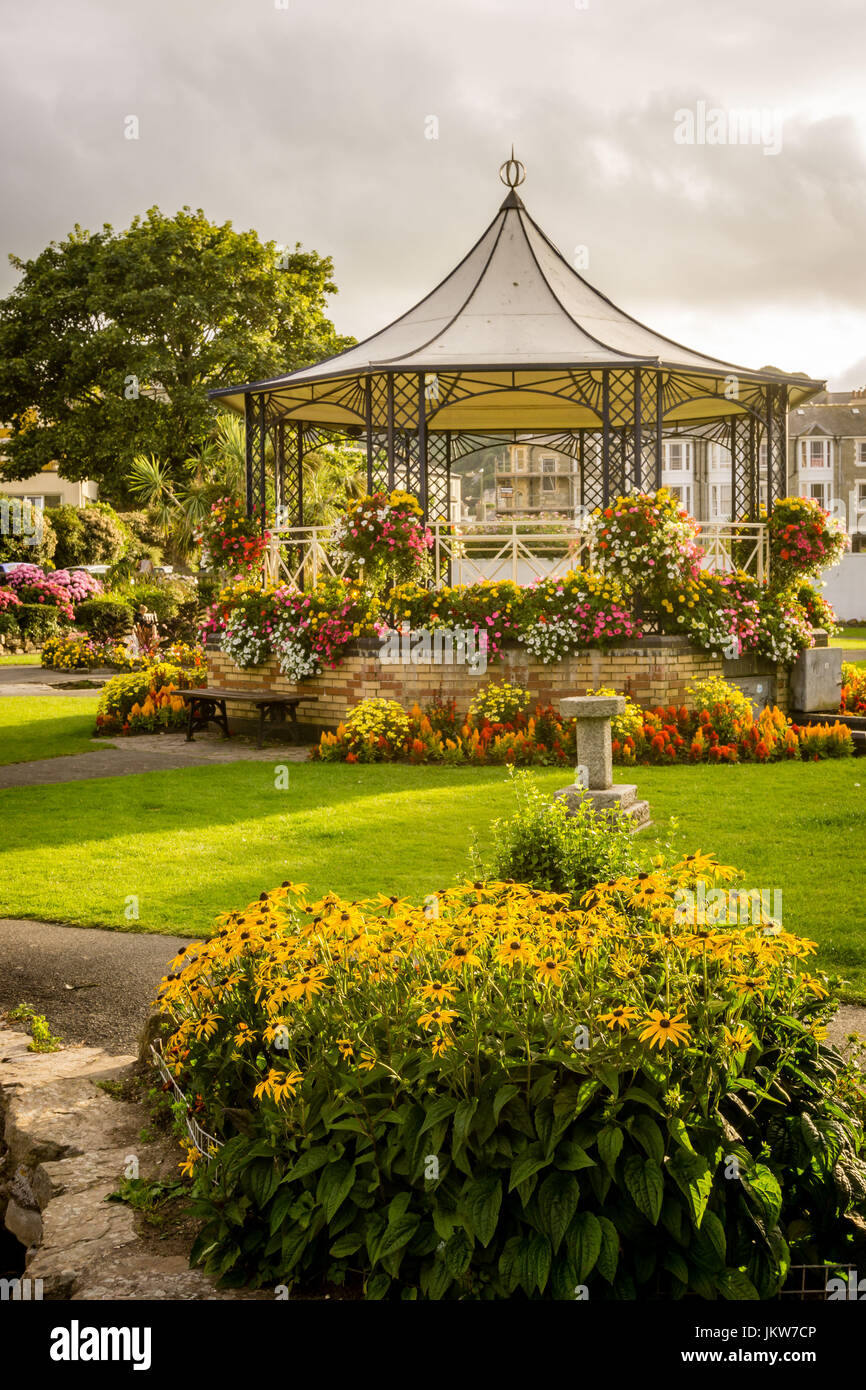 Bandstand at Runnymede Garden, Devon, England, UK Stock