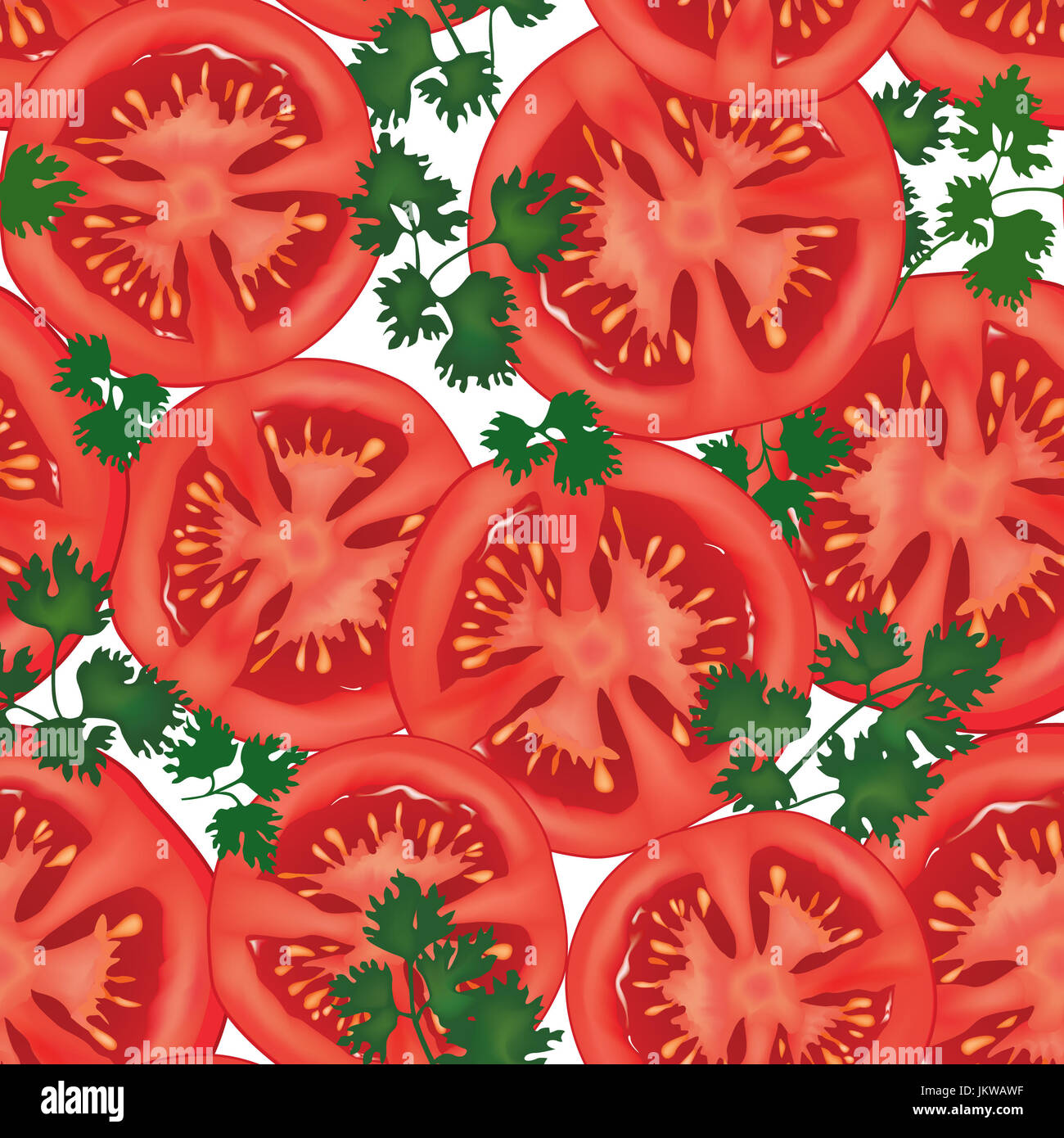 Tomato pattern. Vegetable seamless background. Cook vegan ingredient
