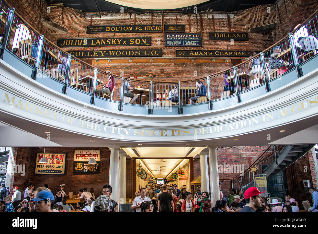 Quincy Market, Boston MA, USA Stock Photo