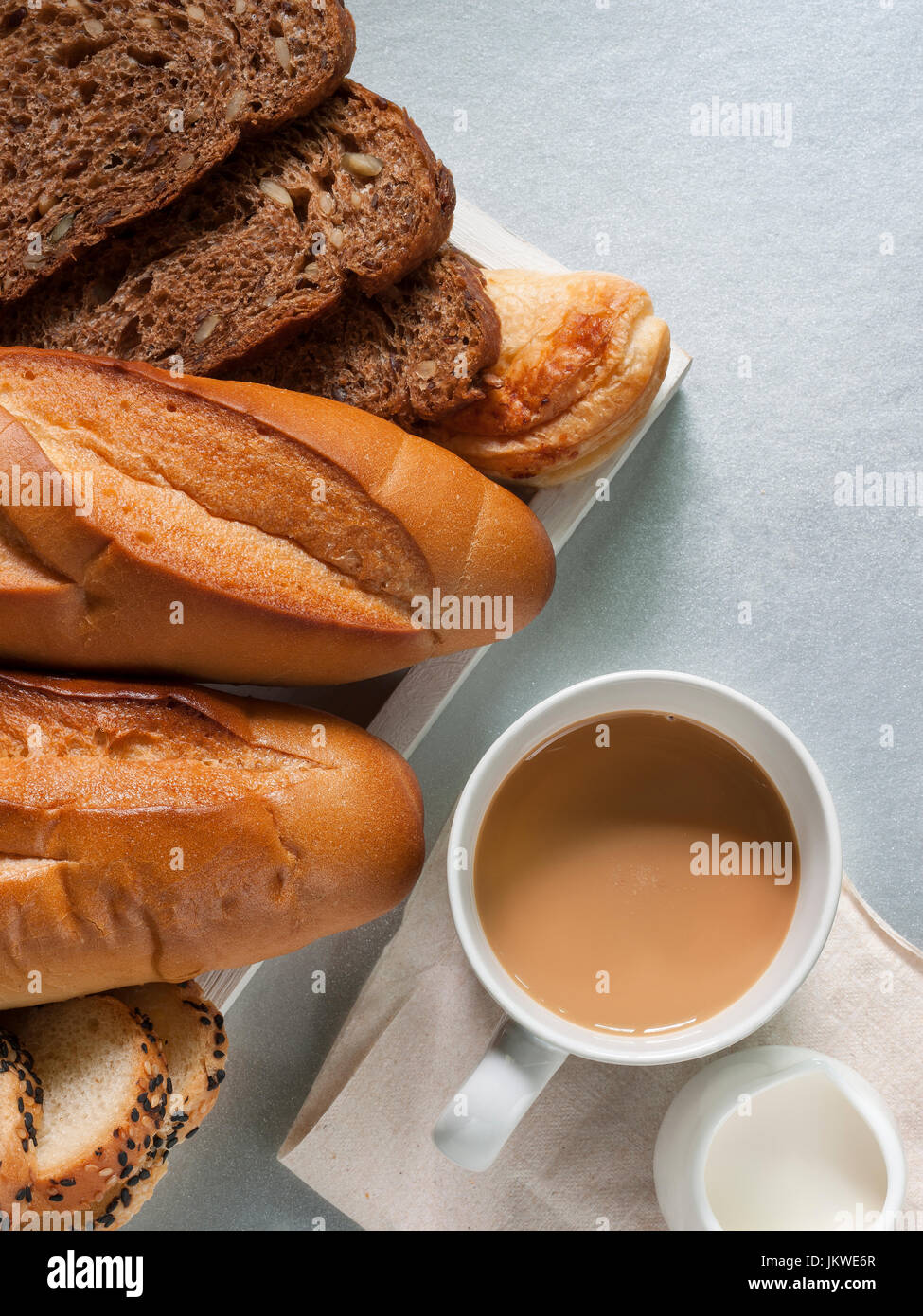 bakery cereal bread home made fresh for everyday breakfast or coffee time healthy life style food Stock Photo