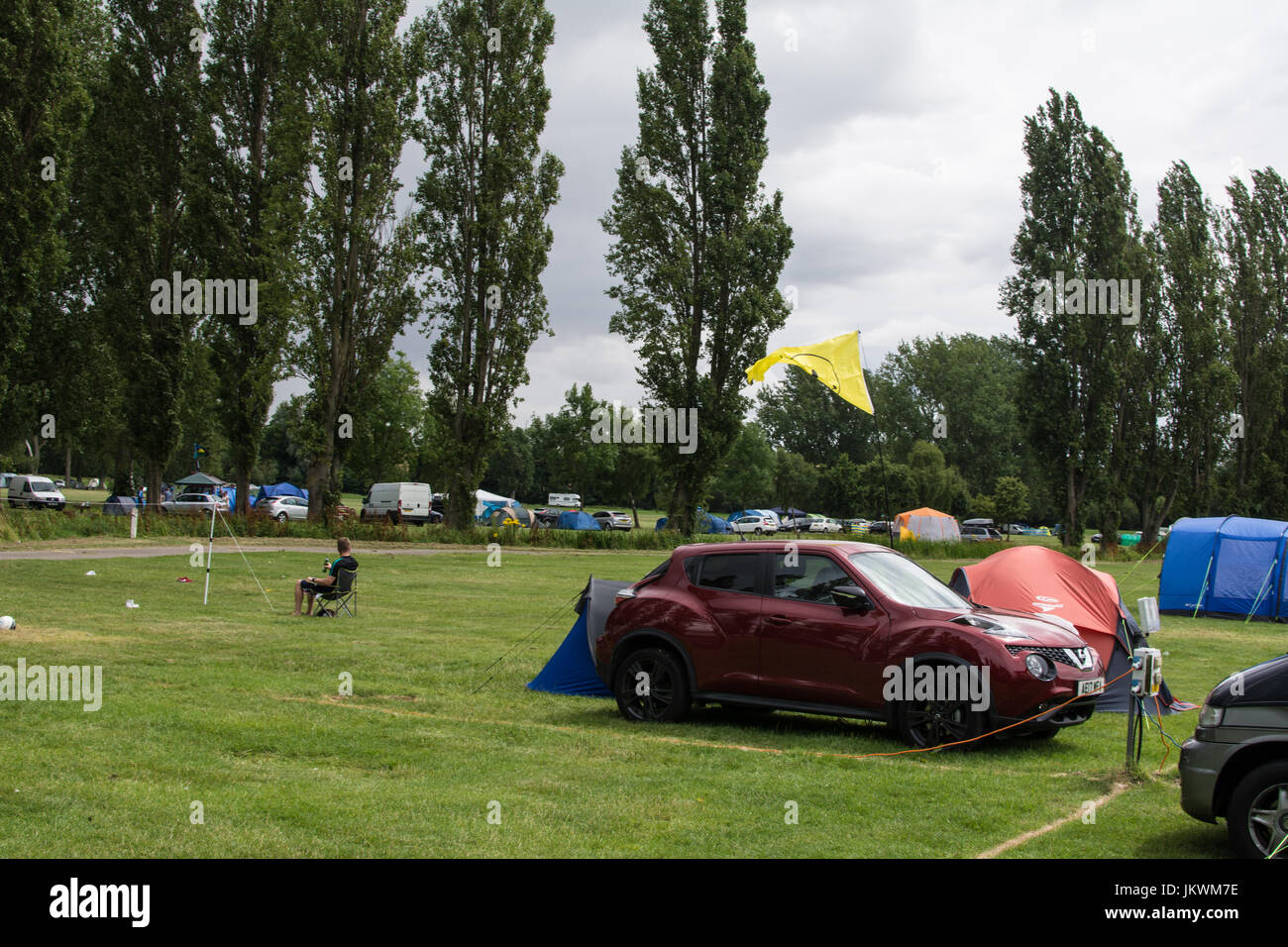 Tents Billing aquadrome Northampton UK Stock Photo Alamy