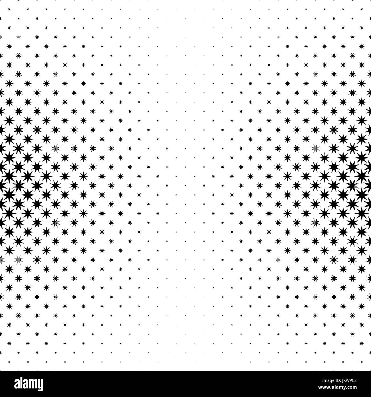 Monochromatic star pattern - abstract vector background illustration ...