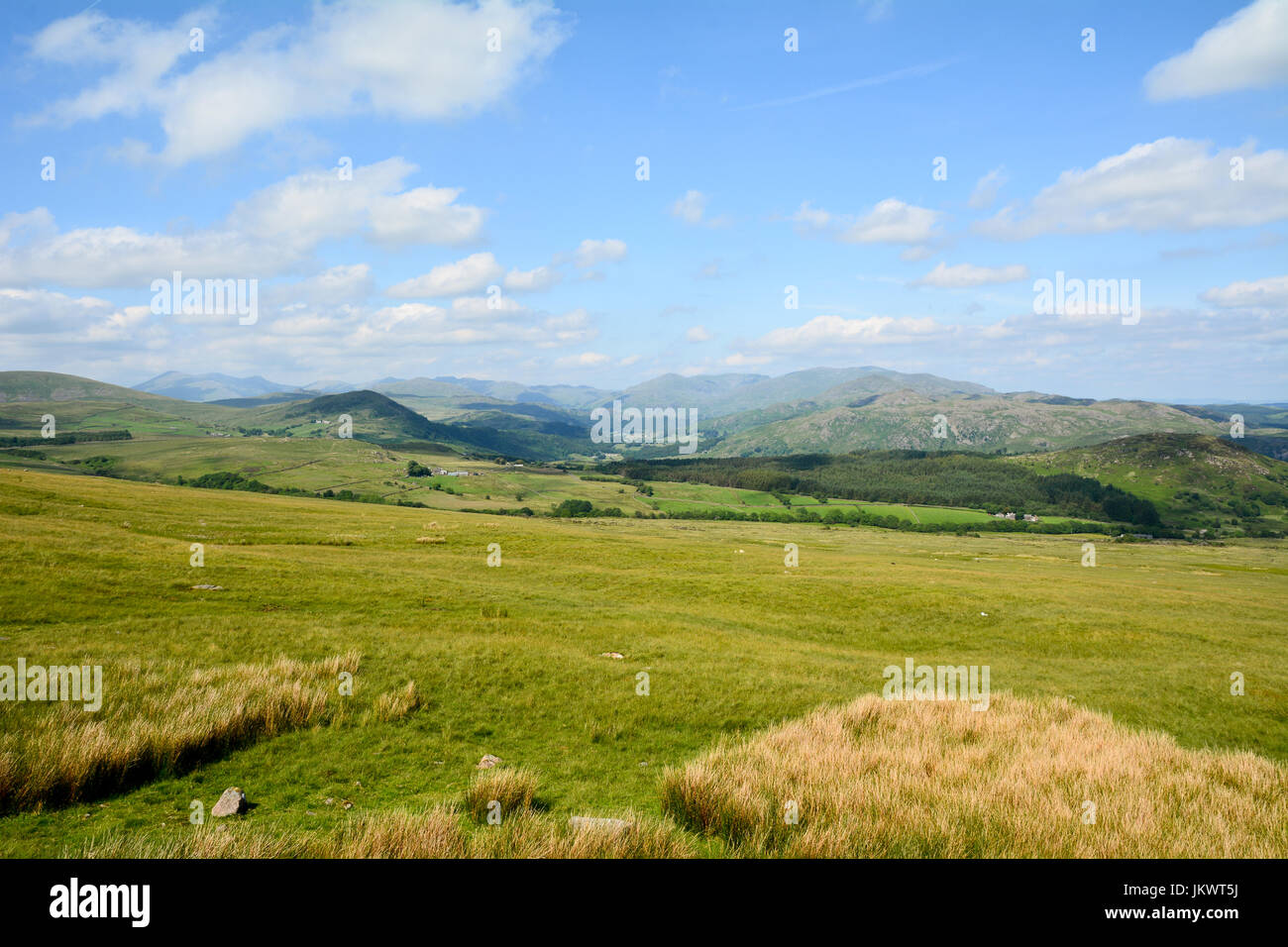 View north of the Lake District taken near Lowick in Cumbria England Stock Photo