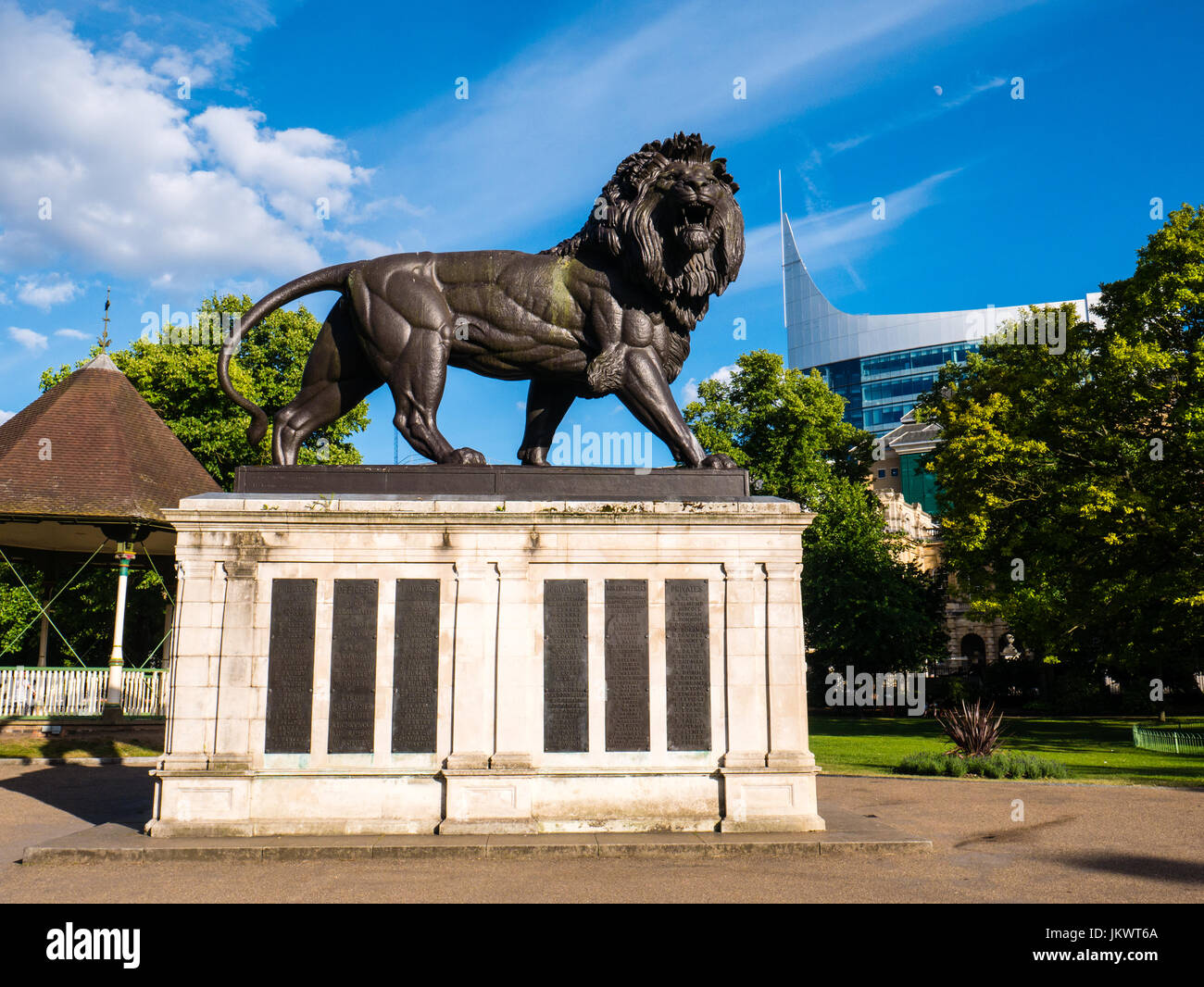 Maiwand Lion, Forbury Gardens, Reading, Berkshire, England, UK, GB. Stock Photo