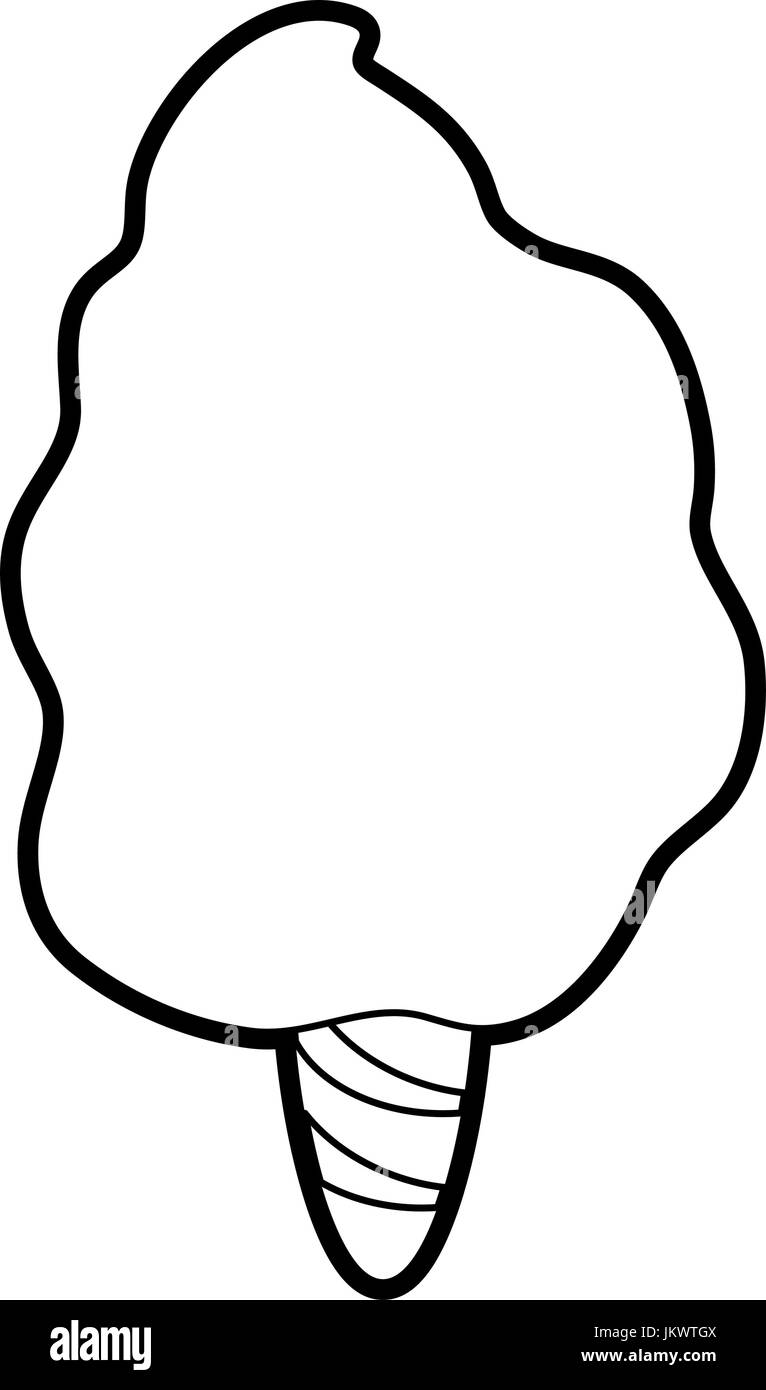 Cotton candy vector Black and White Stock Photos & Images - Alamy