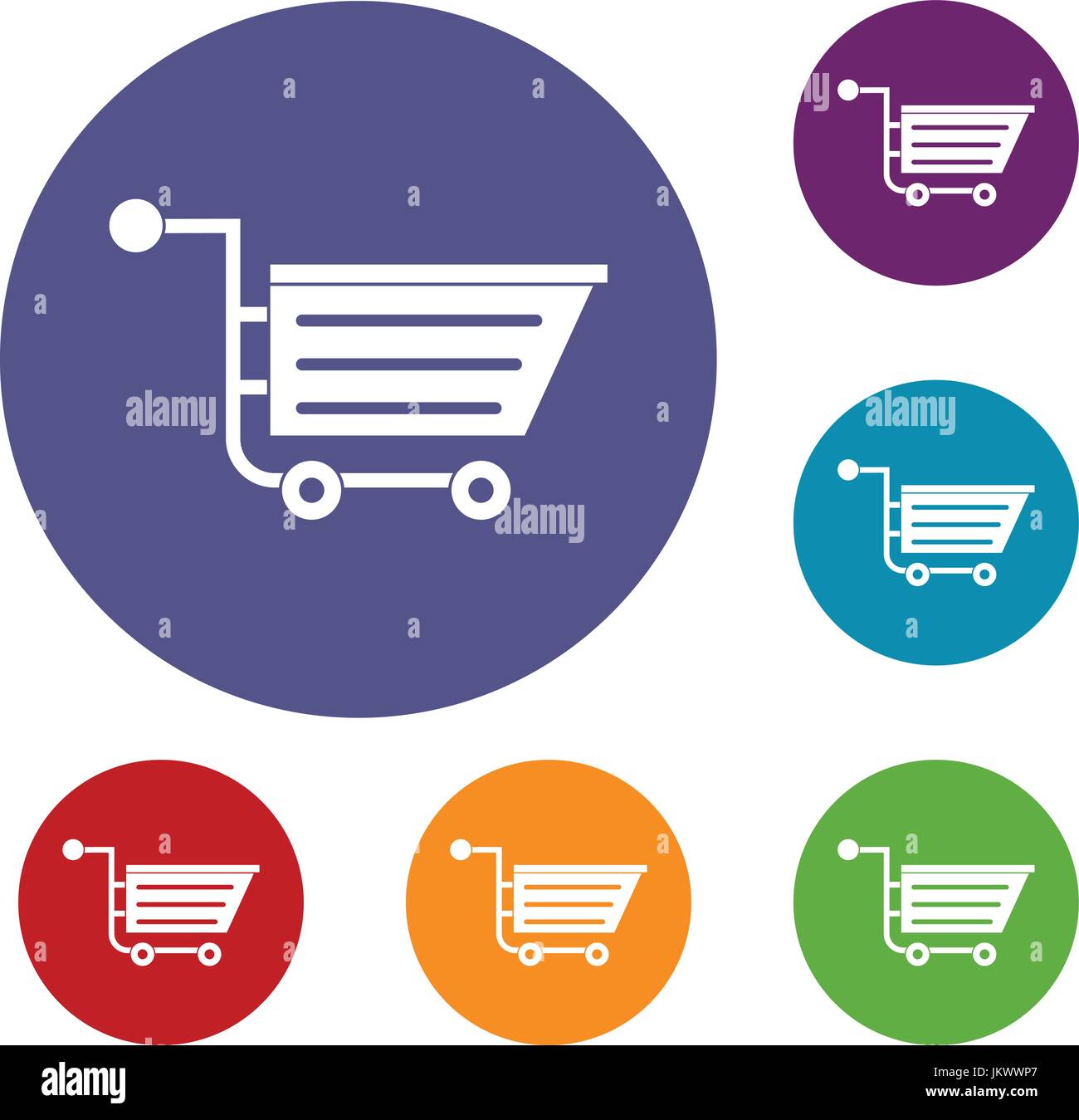 Sale shopping cart icons set Stock Vector Image & Art - Alamy