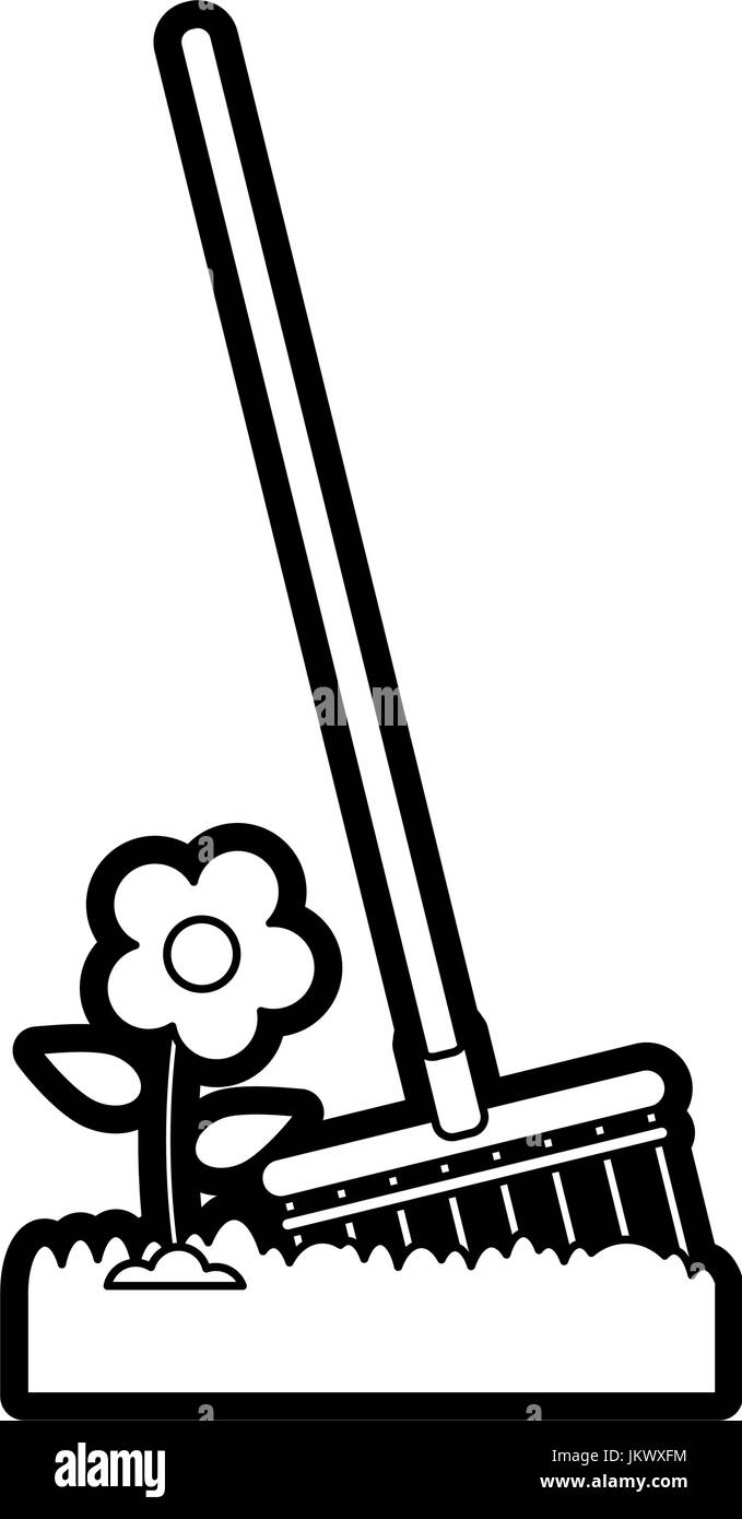 rake gardening tool icon image Stock Vector Image & Art - Alamy