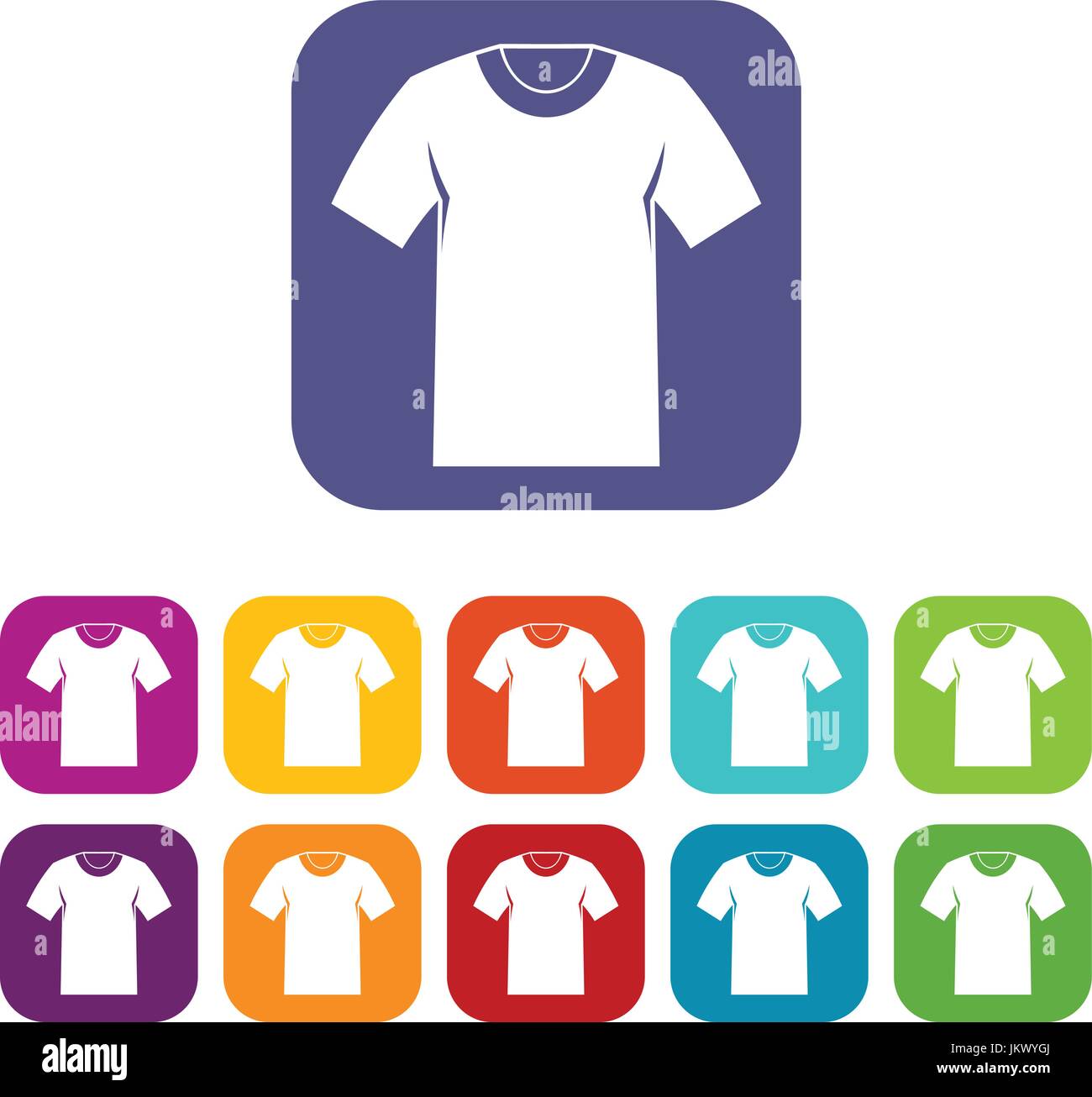 Tshirt icons set Stock Vector Image & Art - Alamy