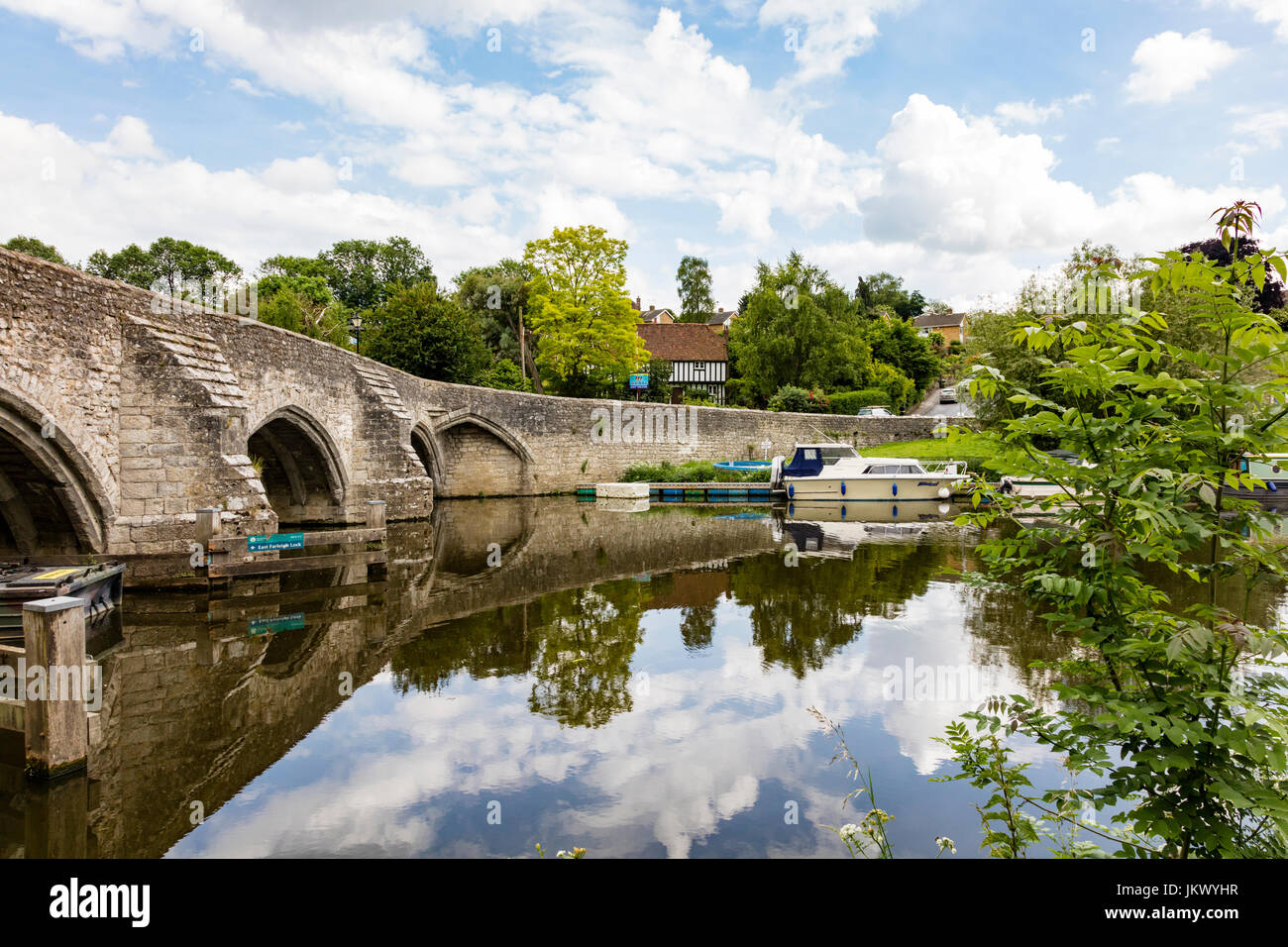 The East Farleigh Bridge over the River Medway at East Farleigh, near