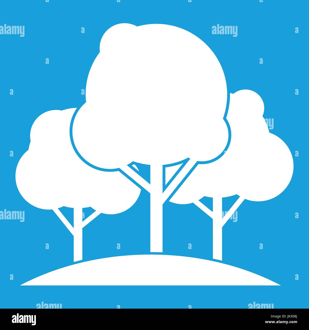 Forest trees icon white Stock Vector Image & Art - Alamy