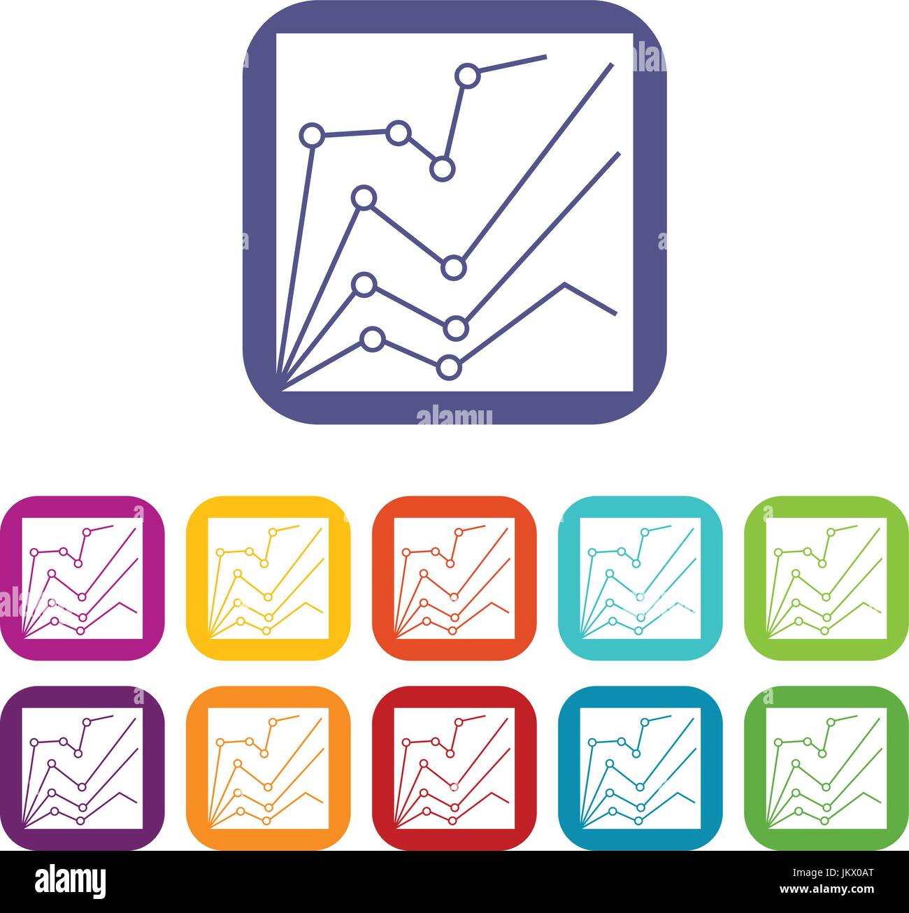 Financial statistics icons set Stock Vector Image & Art - Alamy