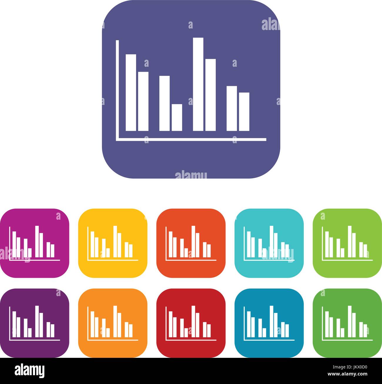 Financial analysis chart icons set Stock Vector Image & Art - Alamy