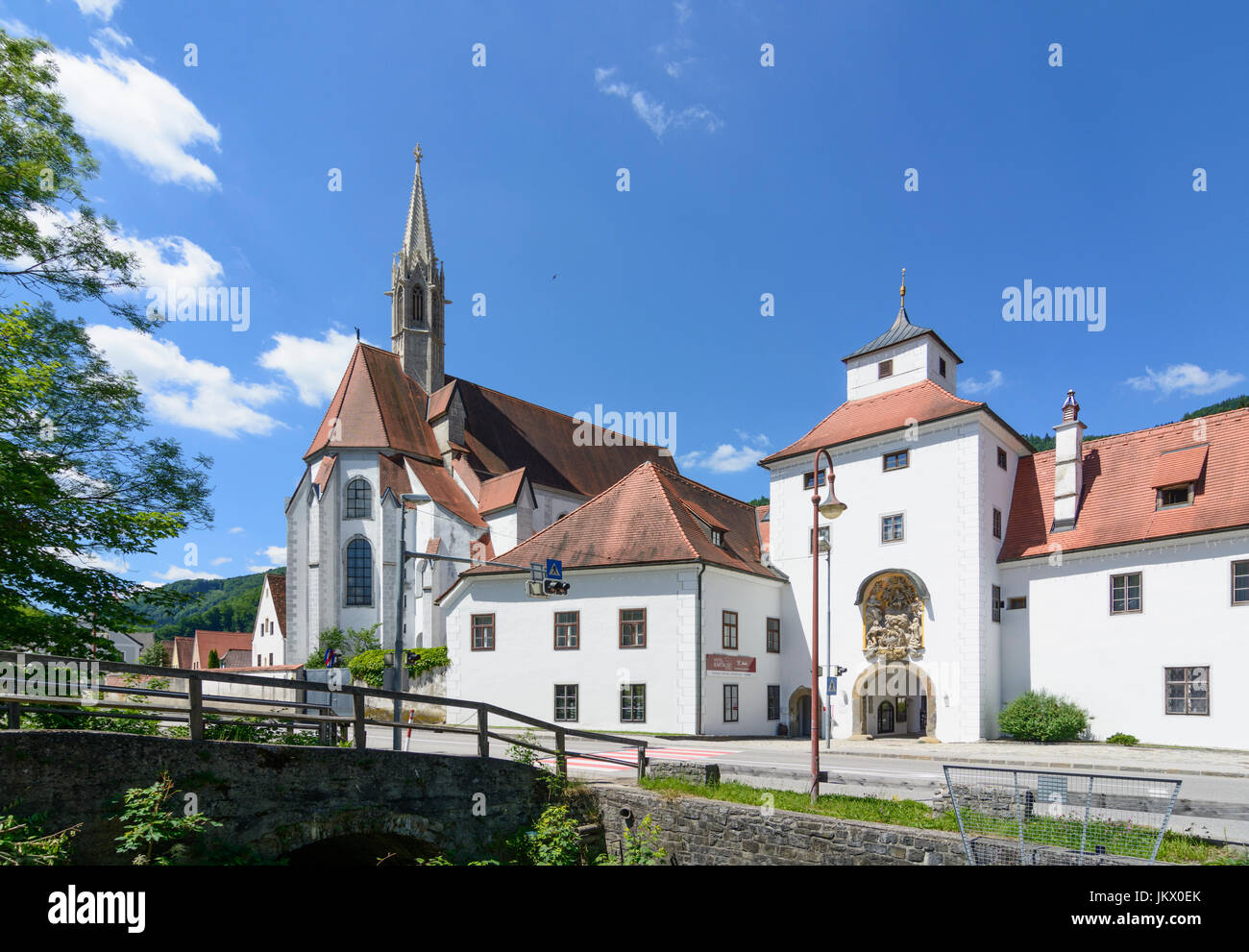 Kartause (Charterhouse) Gaming (Kartause Maria Thron), former Carthusian monastery, Gaming, Mostviertel, Niederösterreich, Lower Austria, Austria Stock Photo