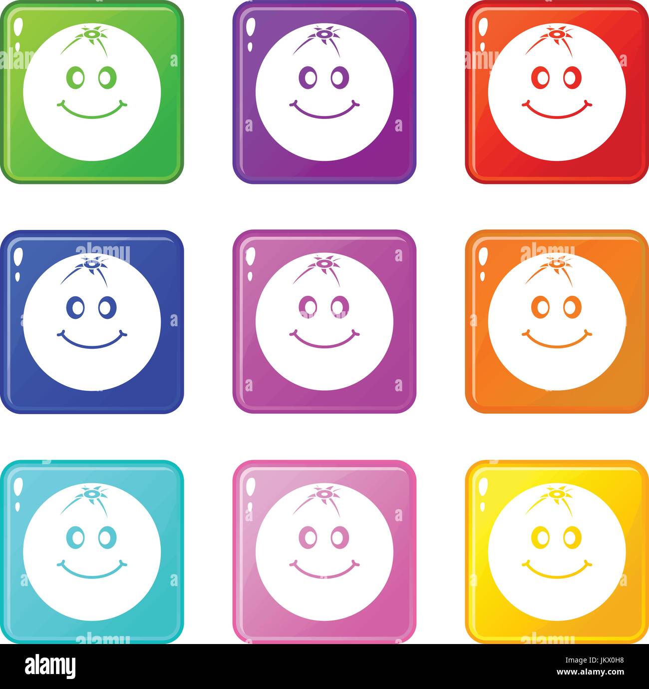 Smiling fruit set 9 Stock Vector Image & Art - Alamy