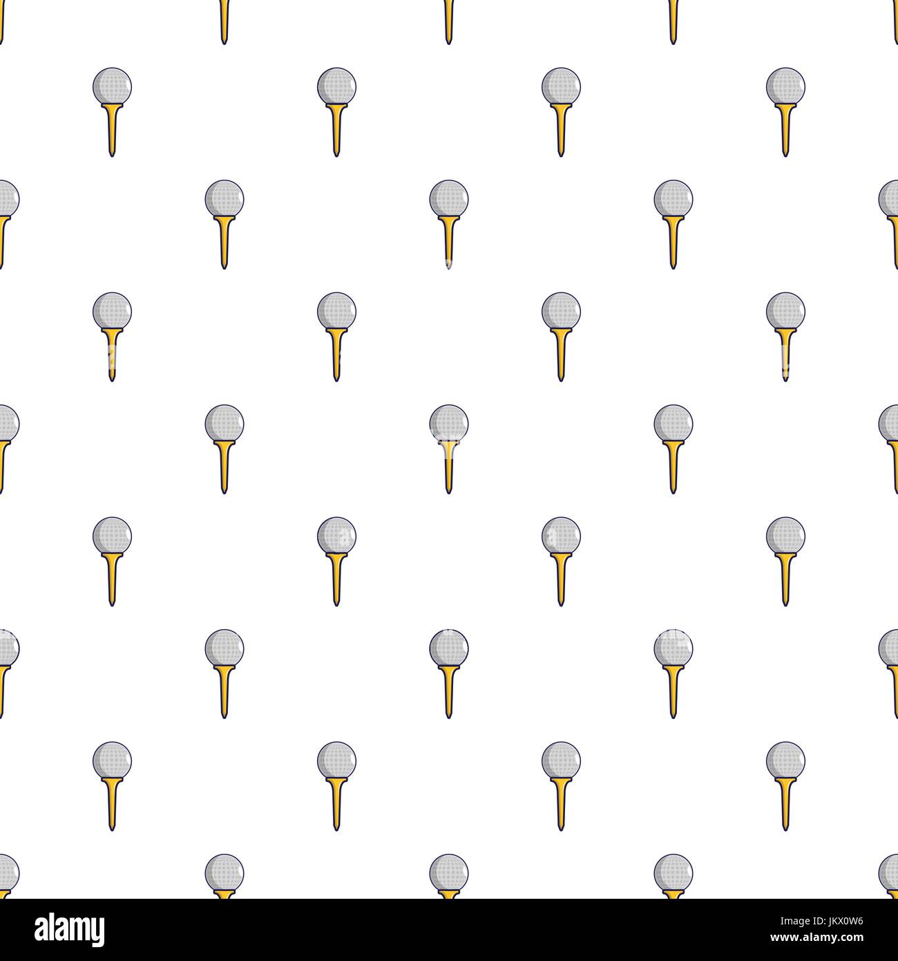 Golf ball on a yellow tee pattern Stock Vector Image & Art - Alamy