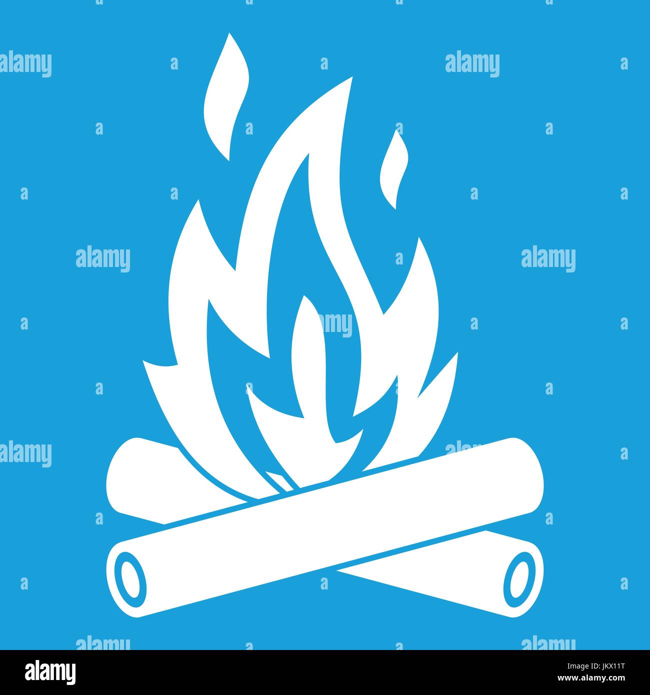 Campfire icon white Stock Vector Image & Art - Alamy