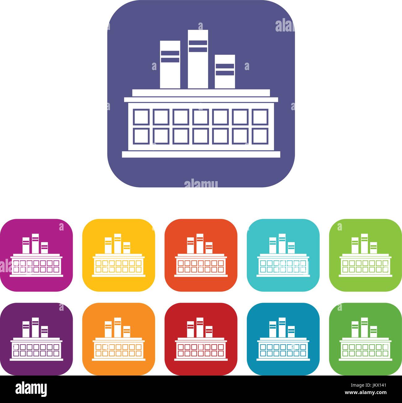 Oil refinery plant icons set Stock Vector Image & Art - Alamy
