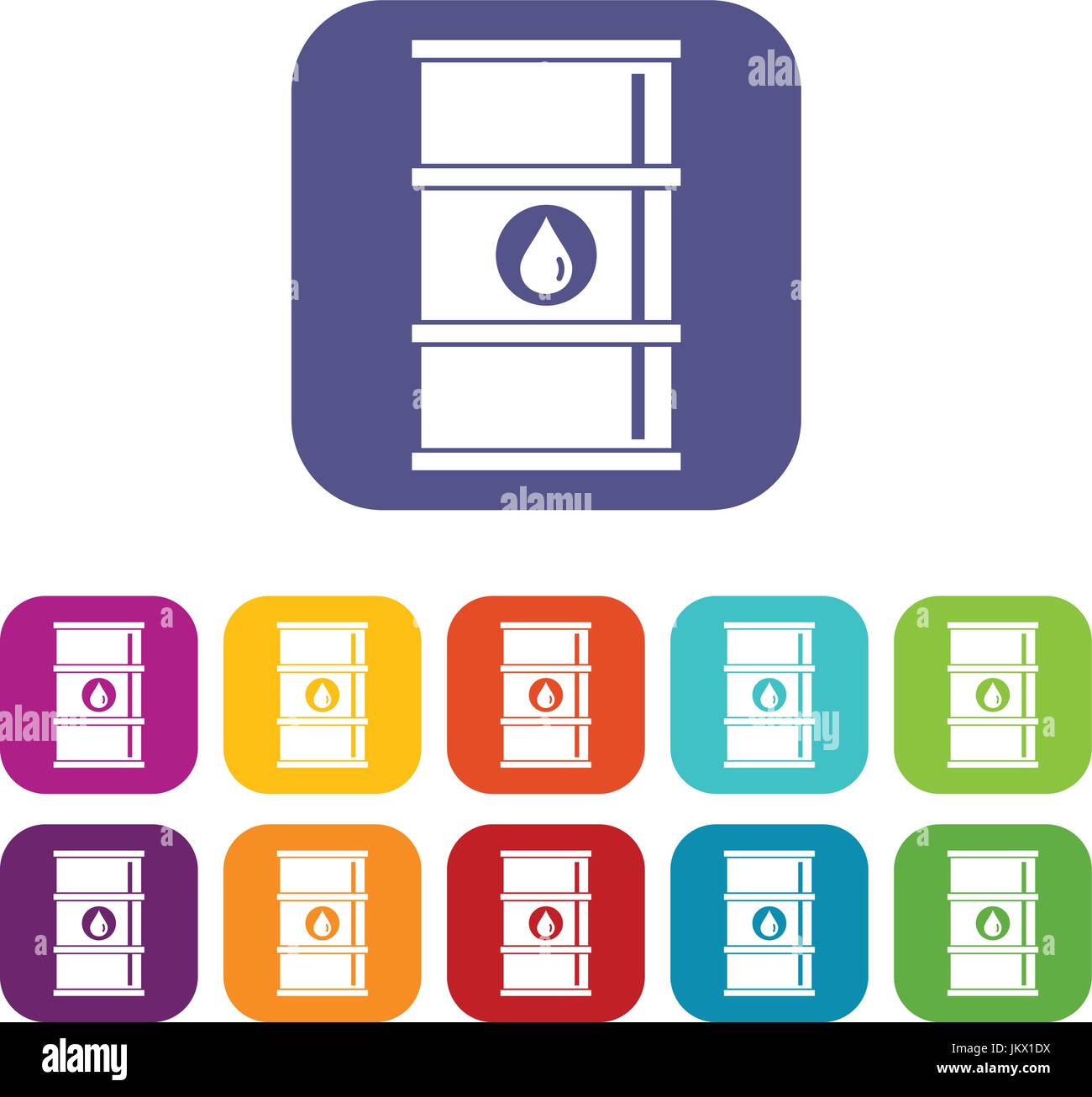 Oil barrel icons set Stock Vector Image & Art - Alamy