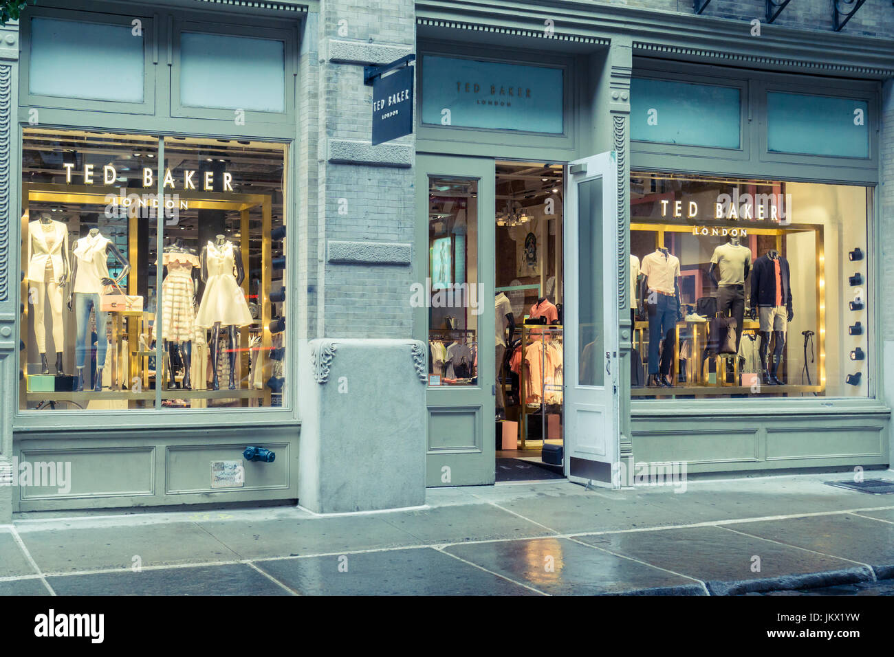 The Ted Baker store in the Soho neighborhood of New York on Friday, July 14, 2017. (© Richard B. Levine) Stock Photo
