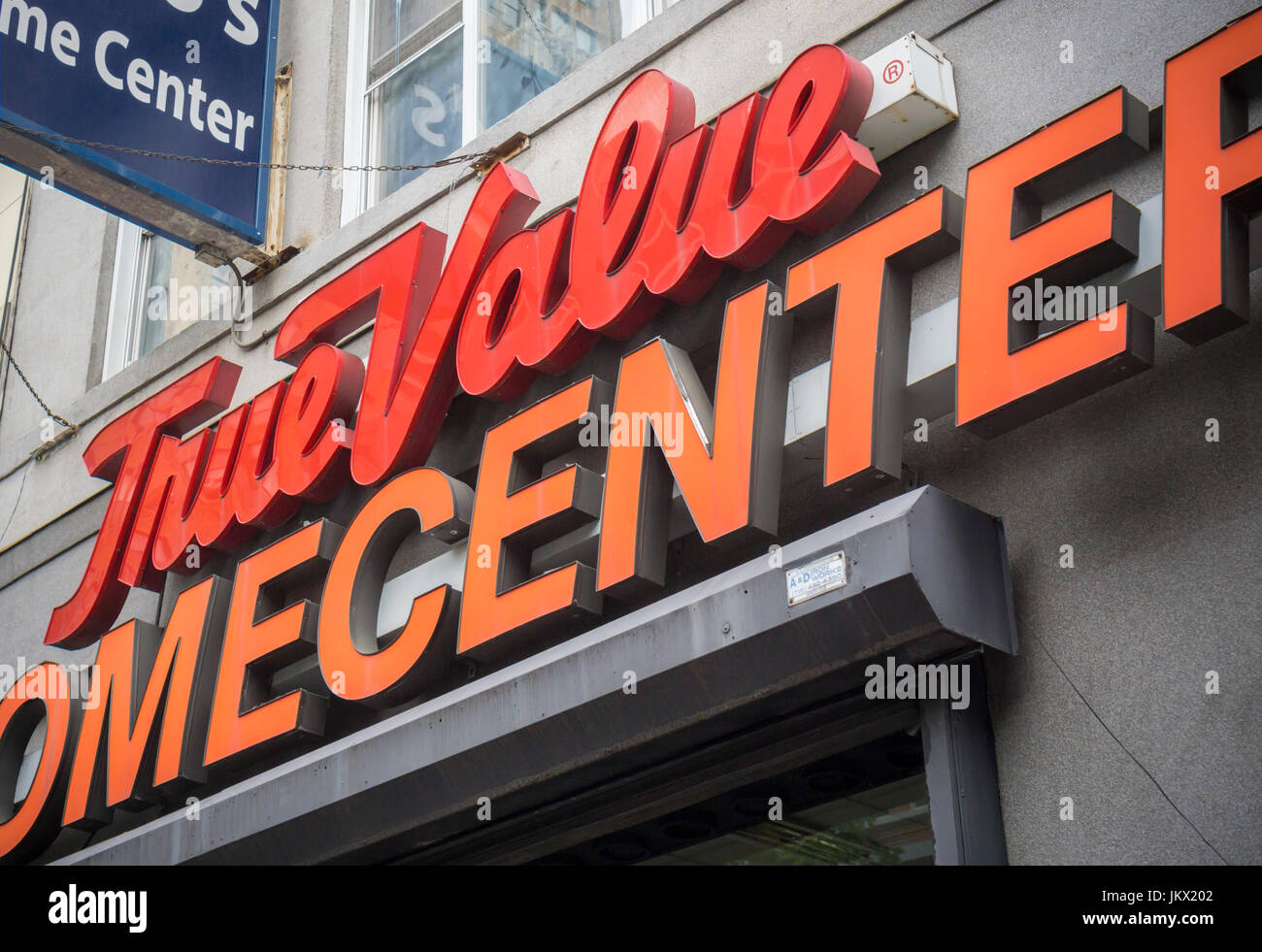 Bruno's Home Center, a member of the True Value cooperative, in Downtown Brooklyn in New York on Tuesday, July 11, 2017. The cooperative of home improvement stores, True Value, with over 4000 members is reported to be considering a sale of itself which could value the chain at $800 million. (© Richard B. Levine) Stock Photo