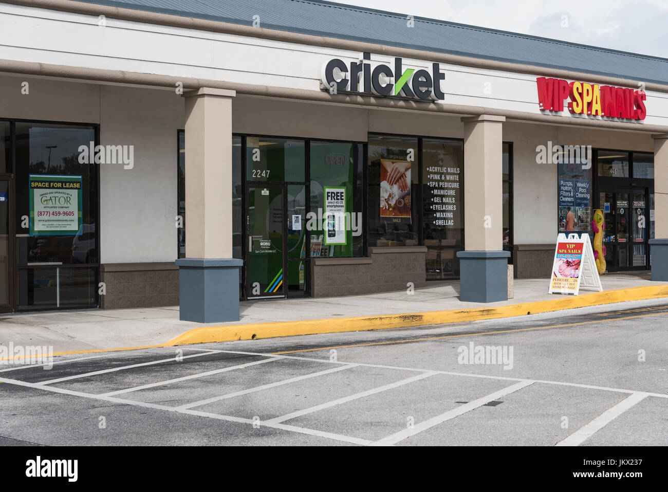 Cricket Wireless Retailer Stock Photo
