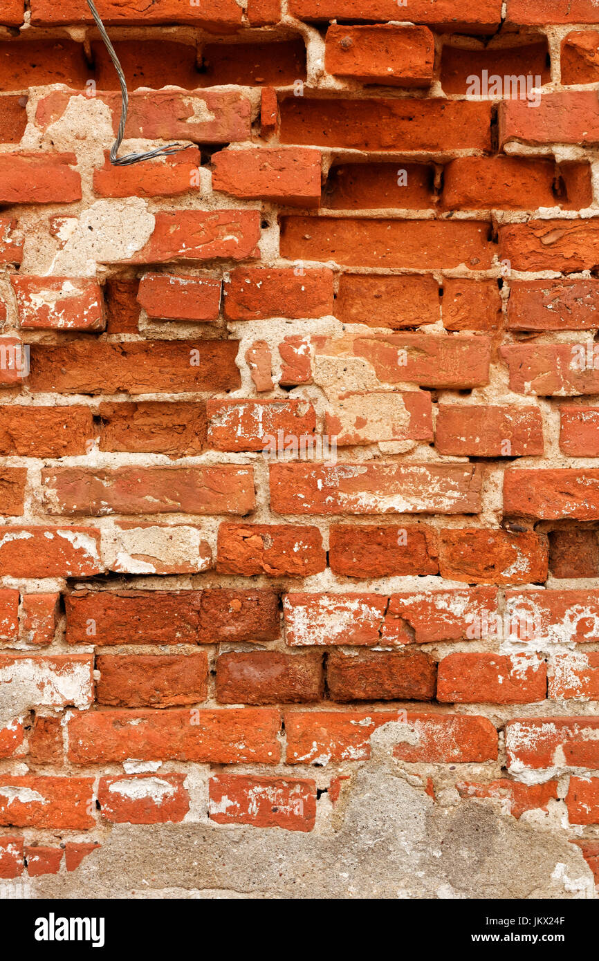 Old red brick wall background Stock Photo - Alamy