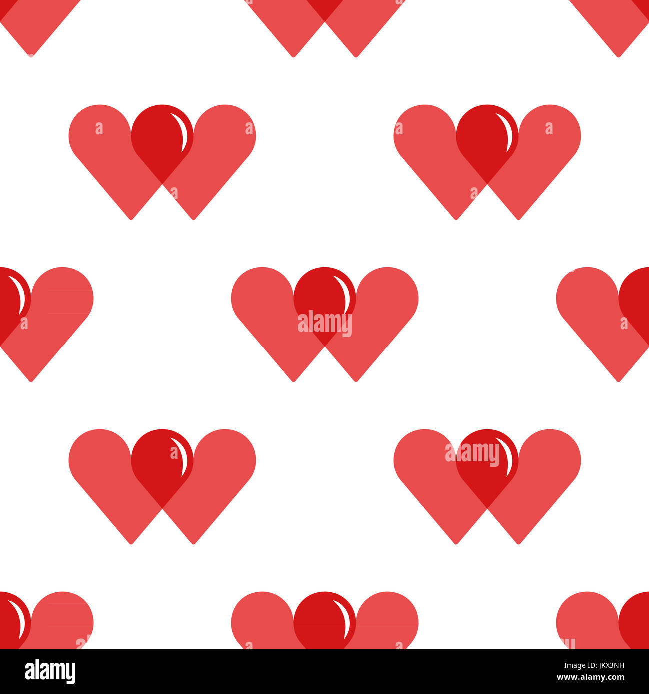 World Blood Donor Day, tileable background. Two overlapping hearts ...