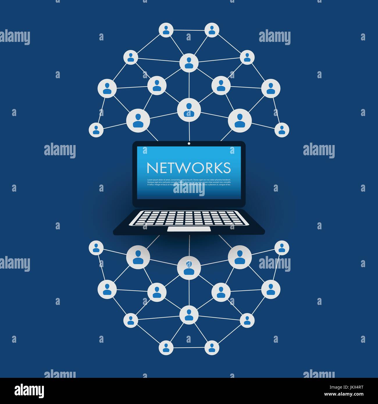 Networks - Business Connections - Social Media Concept Design Stock ...