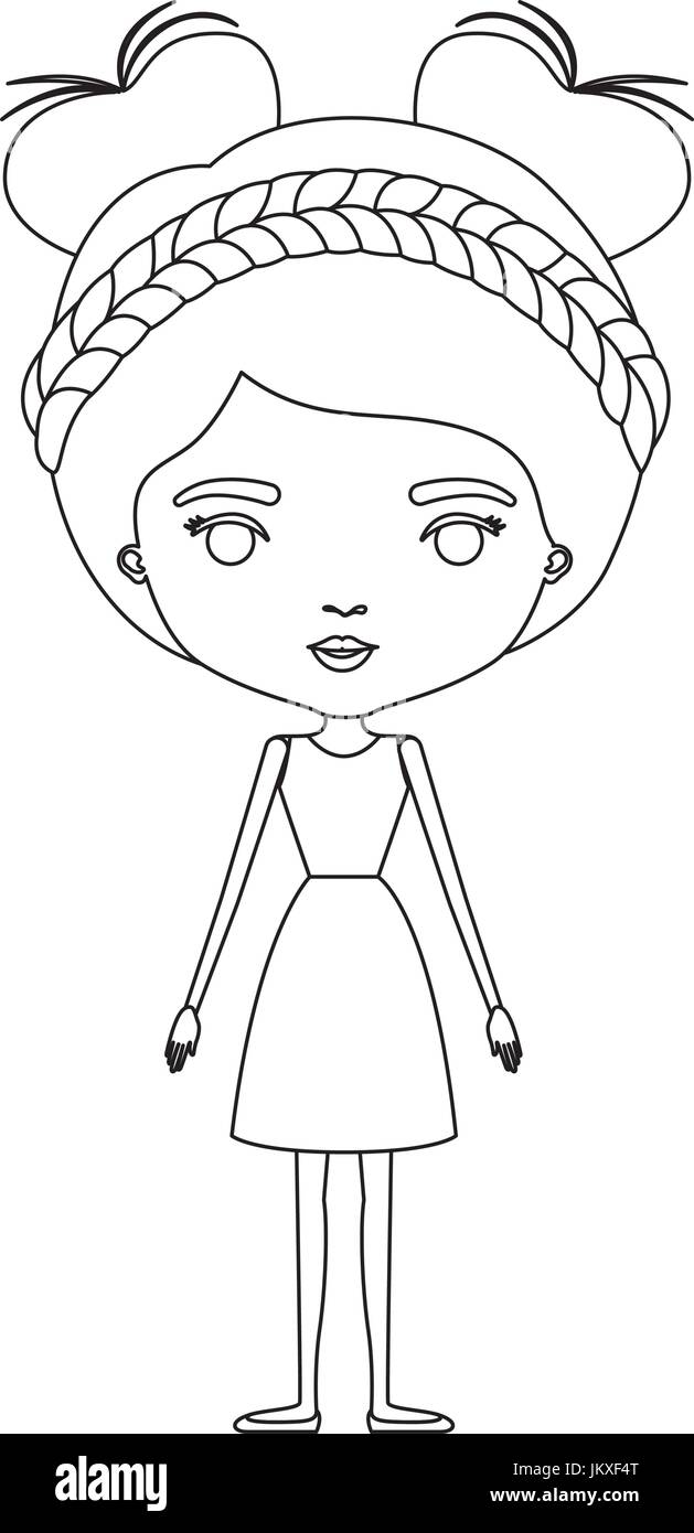 Woman Hair Bun Silhouette Stock Photos & Woman Hair Bun 