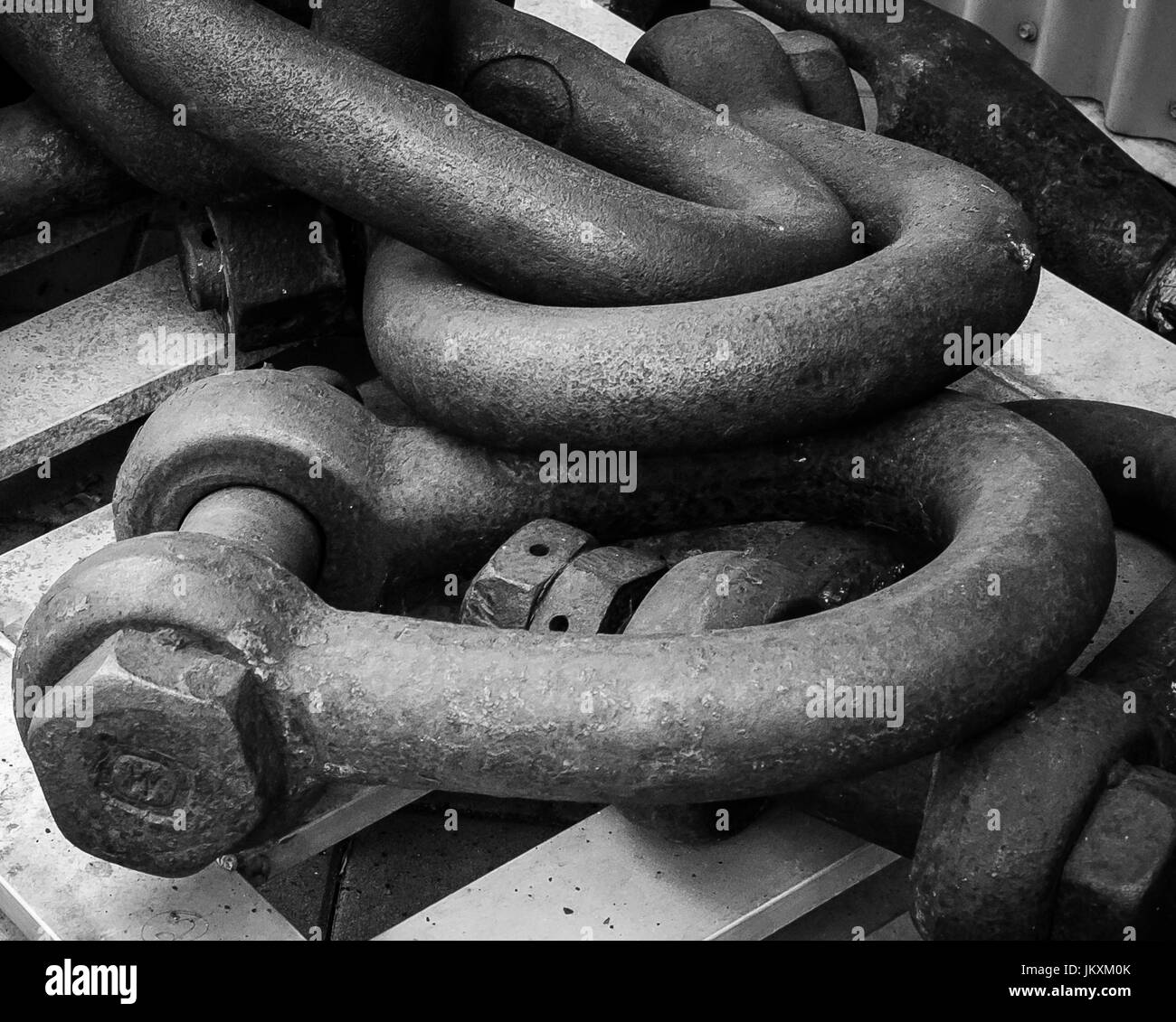 Chain and Shackle Stock Photo Alamy