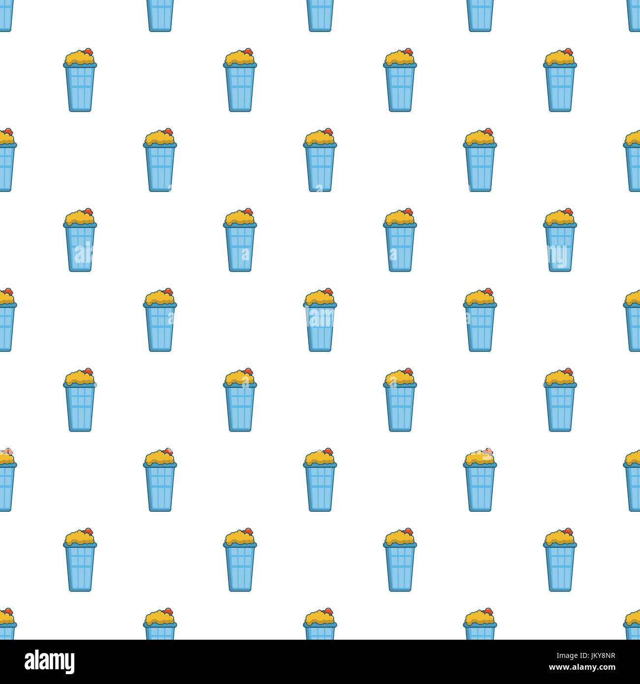 Popcorn in a blue bucket pattern Stock Vector Image & Art Alamy