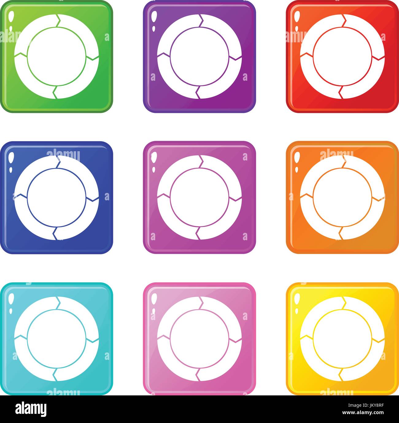 Diagram pie chart with arrows set 9 Stock Vector Image & Art - Alamy