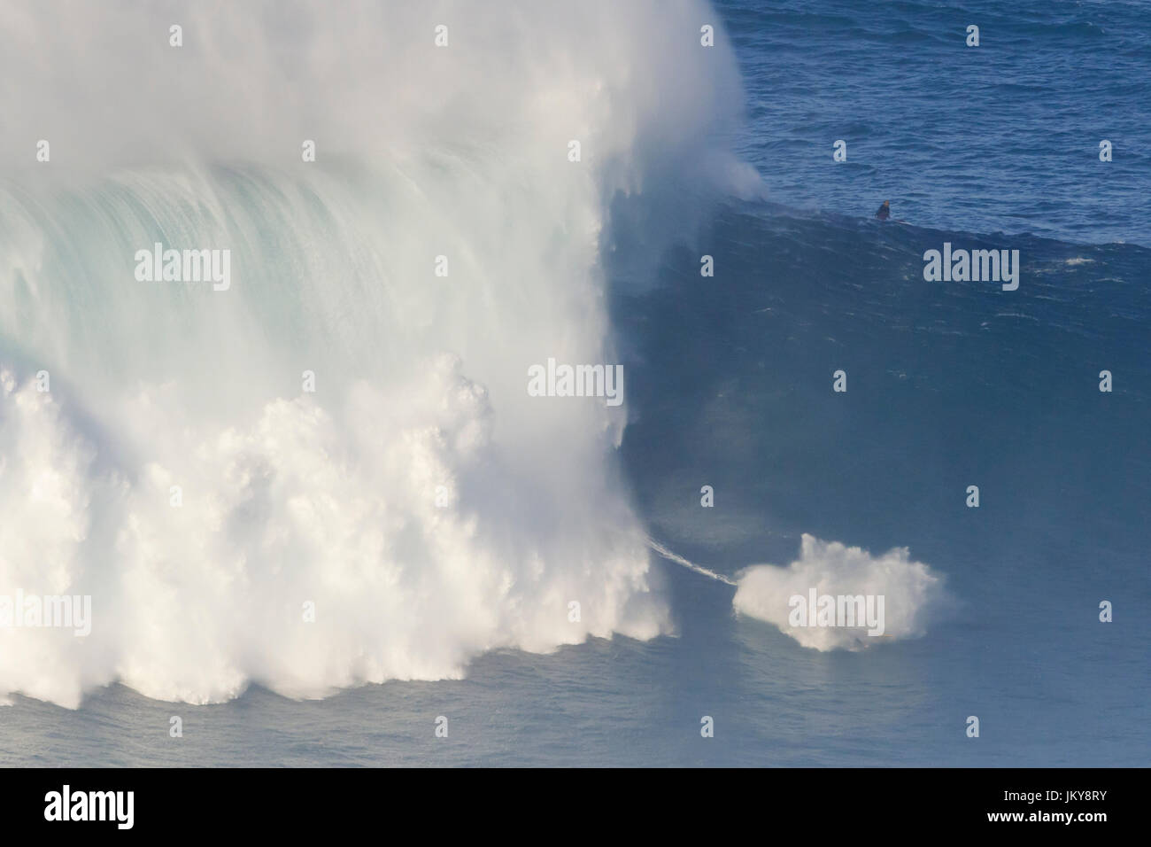 Big wave surfing event. The biggest surfing waves in the world, at