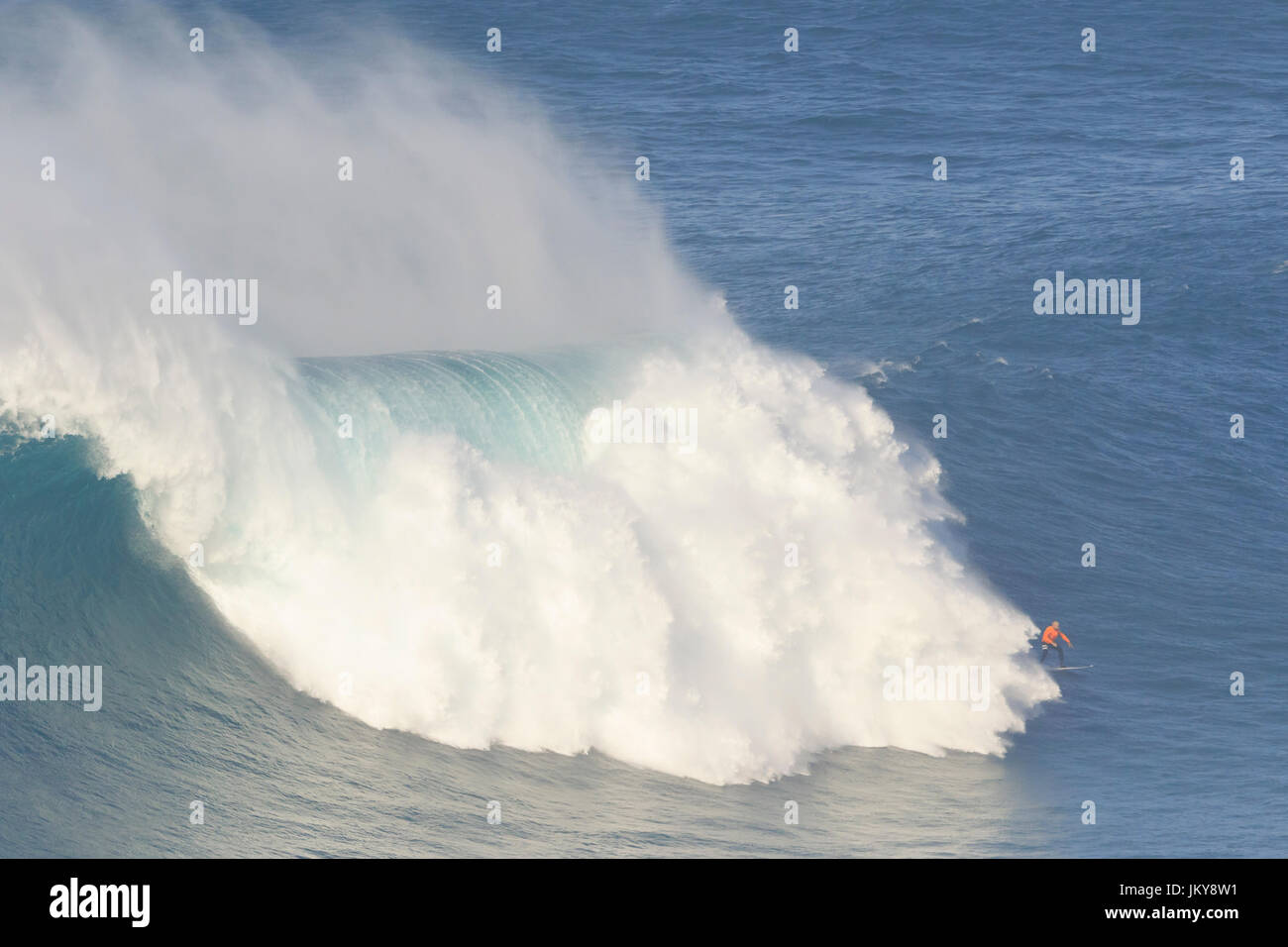 Big wave surfing event. The biggest surfing waves in the world, at