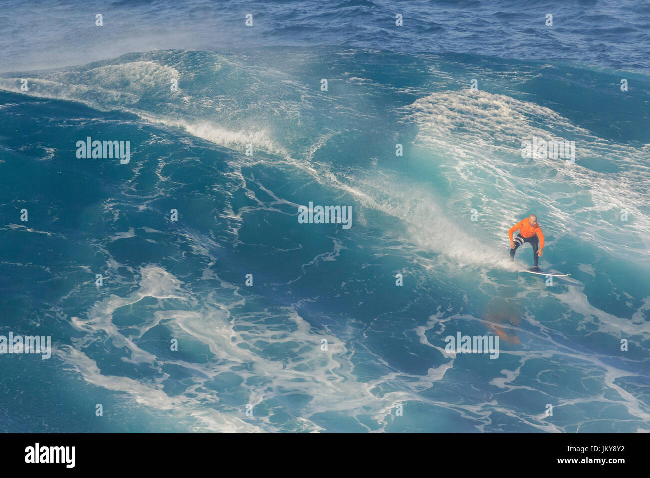 Big wave surfing event. The biggest surfing waves in the world, at